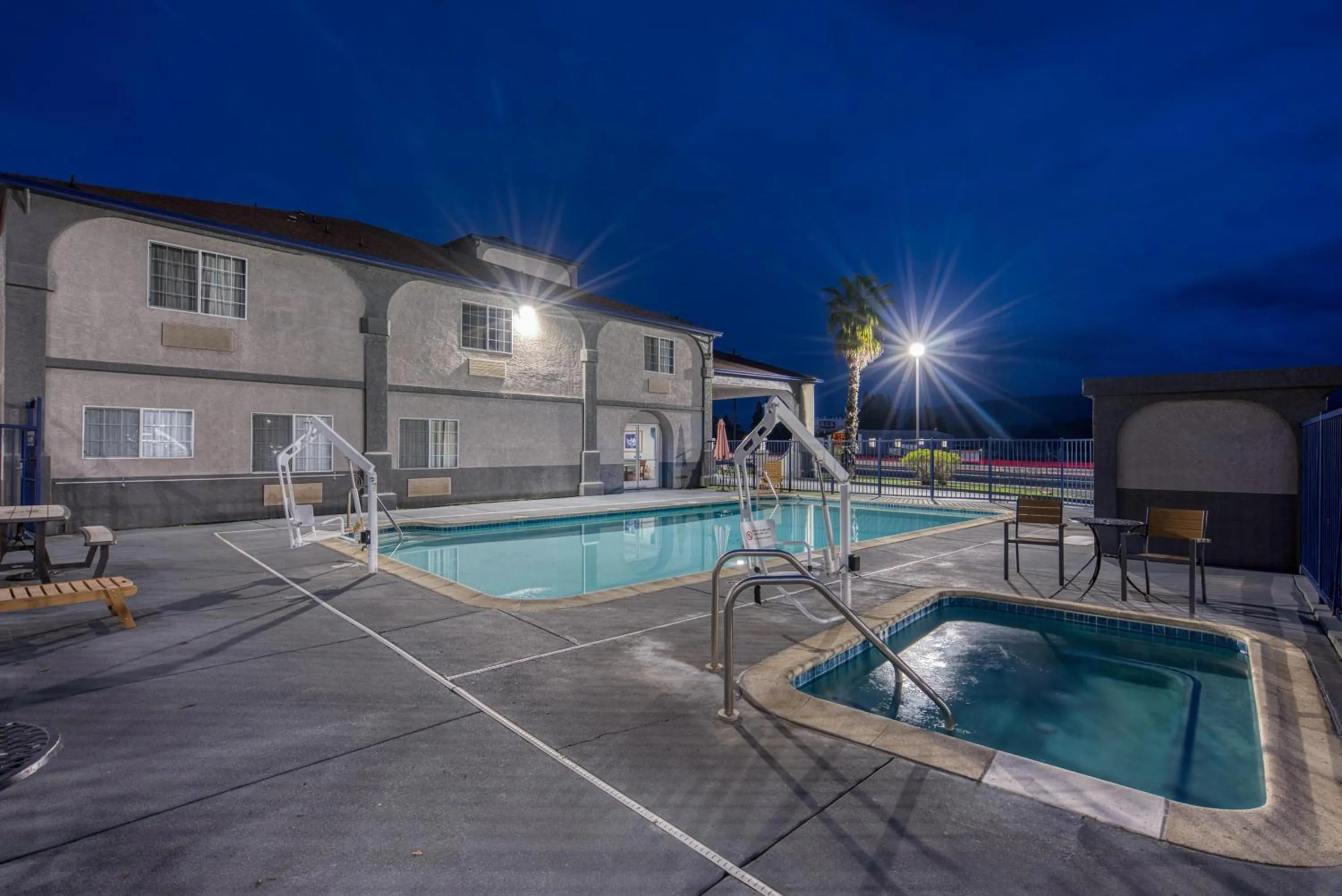 Pool view in SureStay Hotel by Best Western Ukiah
