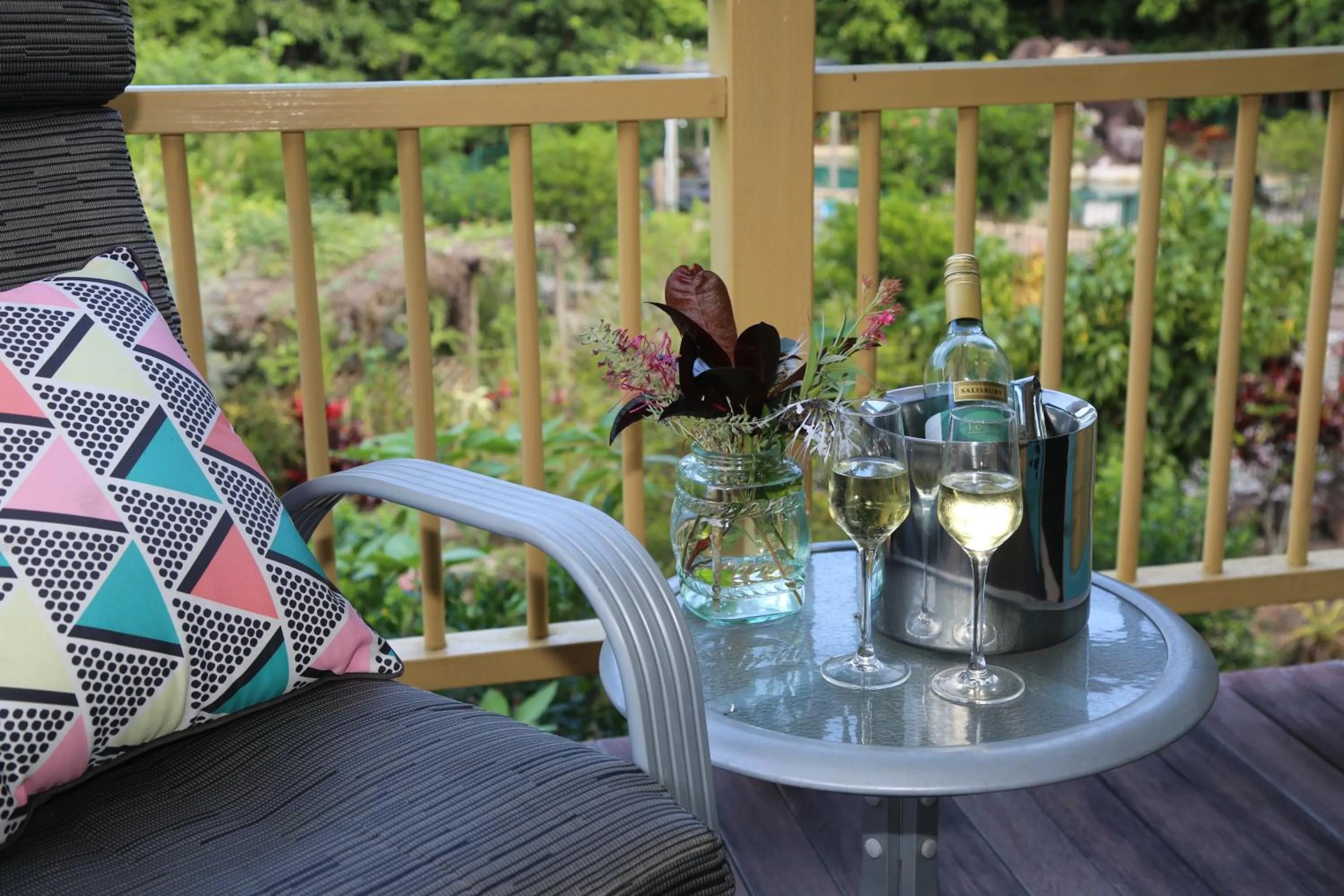 Pool view in Licuala Lodge