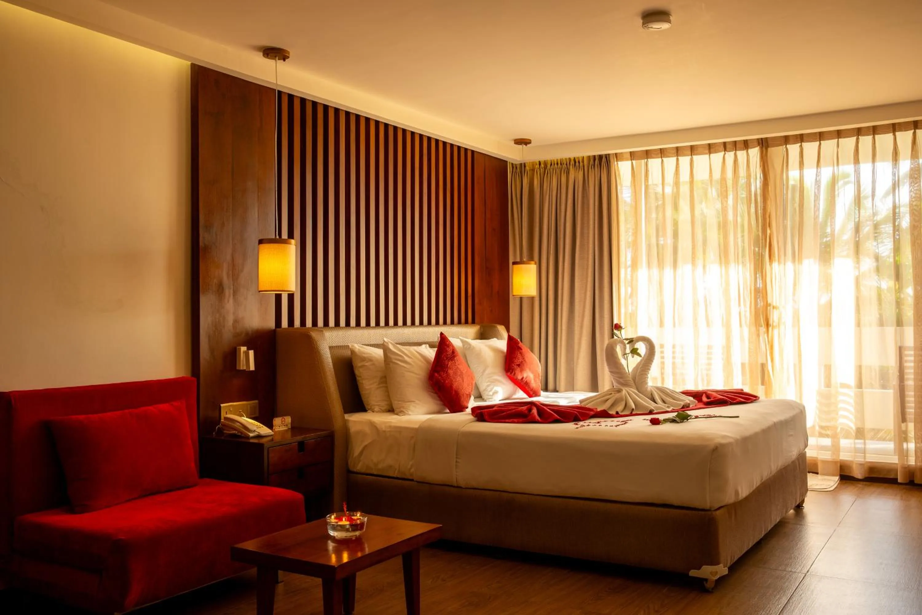 Bedroom, Bed in Pegasus Reef - A Beach Resort in Colombo