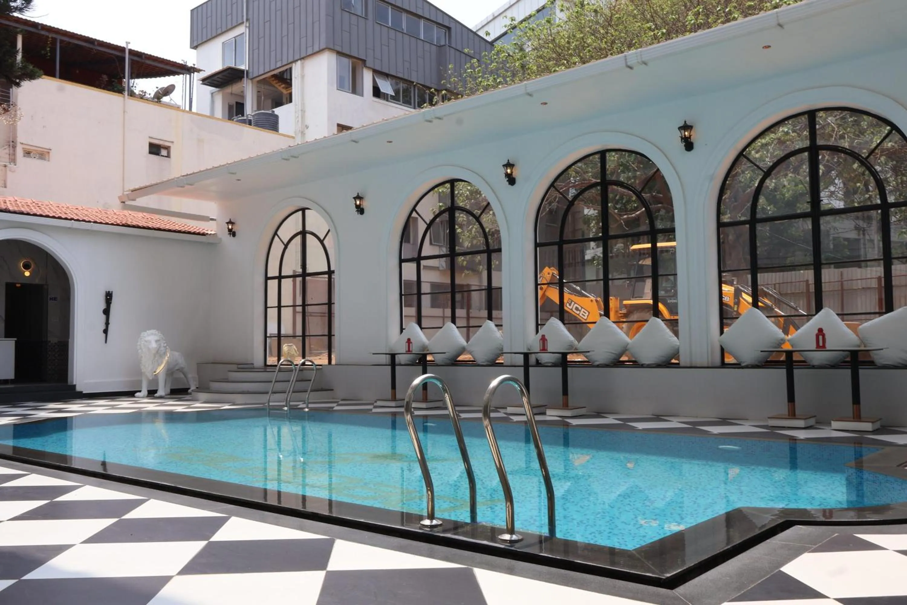 Swimming pool in Nalapad's Hotel Bangalore International