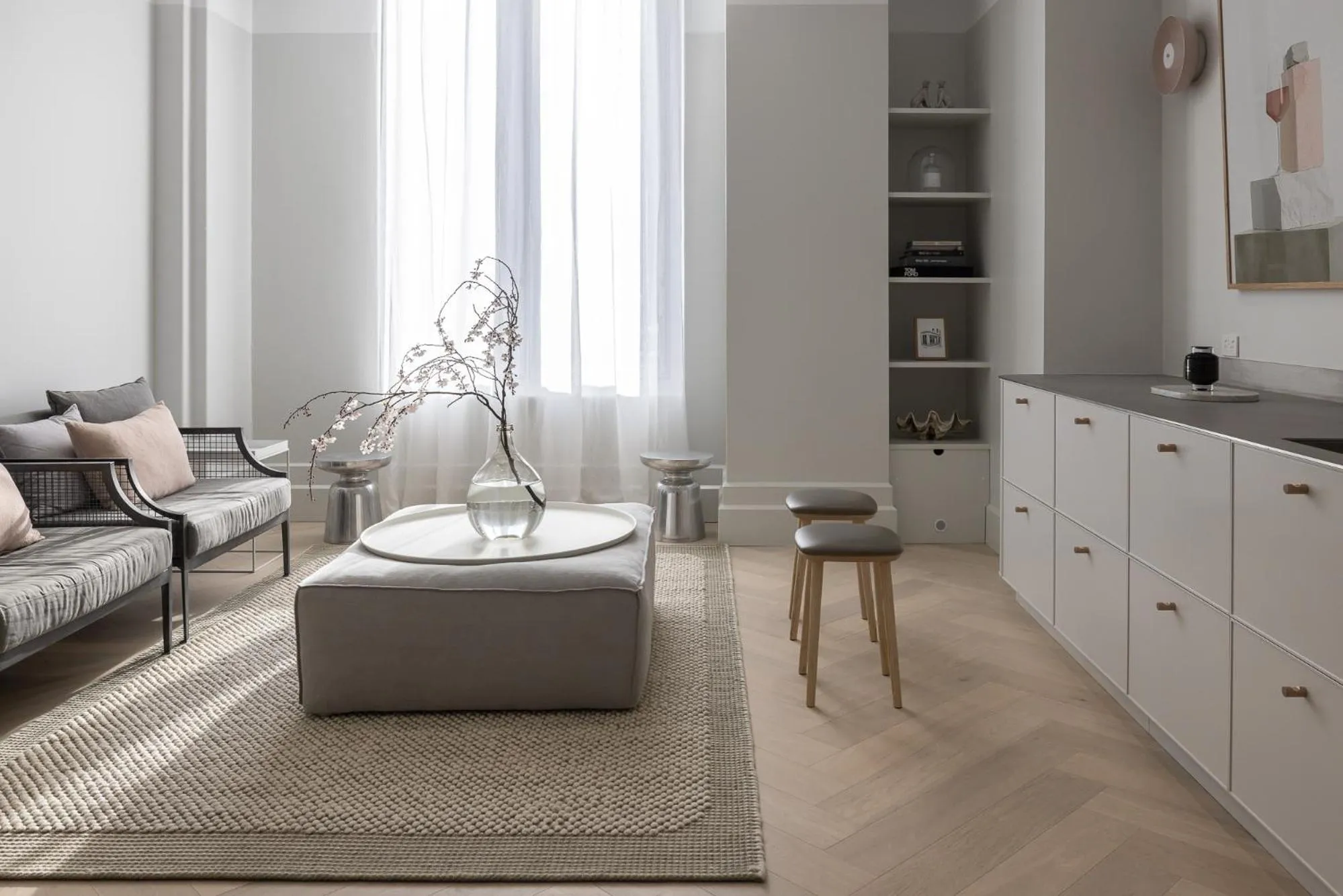 Living room in Mantra One Sandy Bay Road