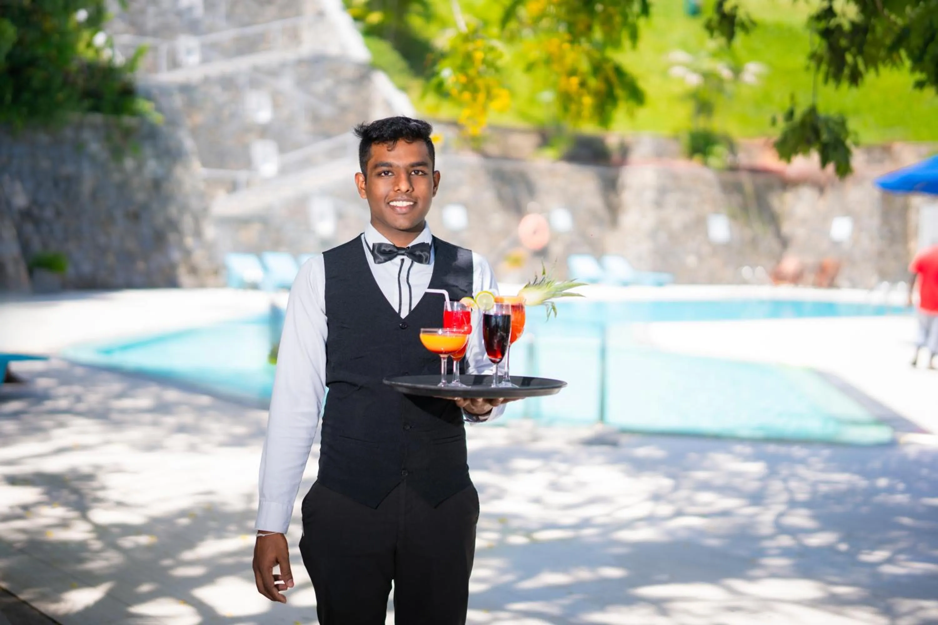 Pool view in Hotel Topaz