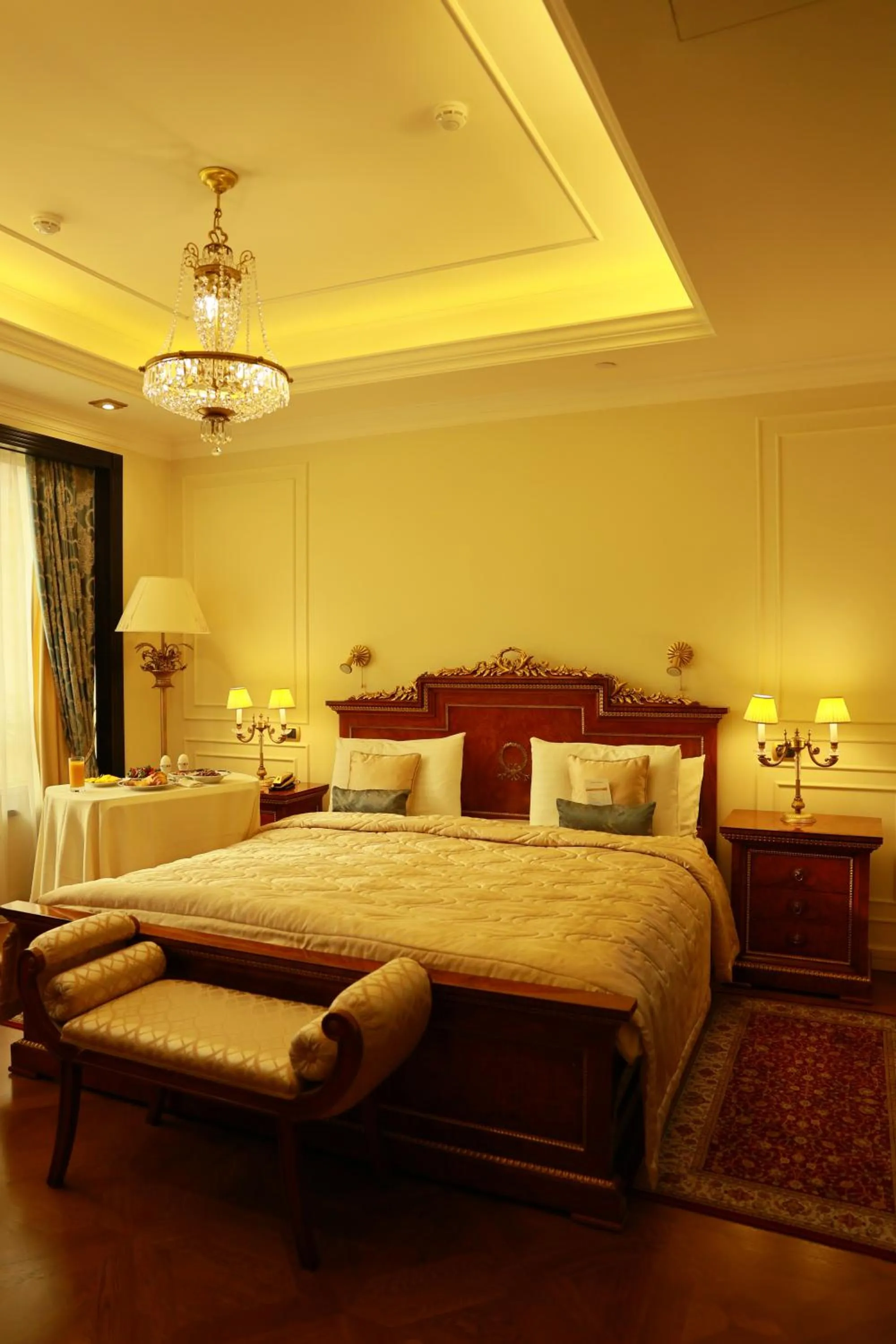 Bed in Golden Palace Hotel Yerevan