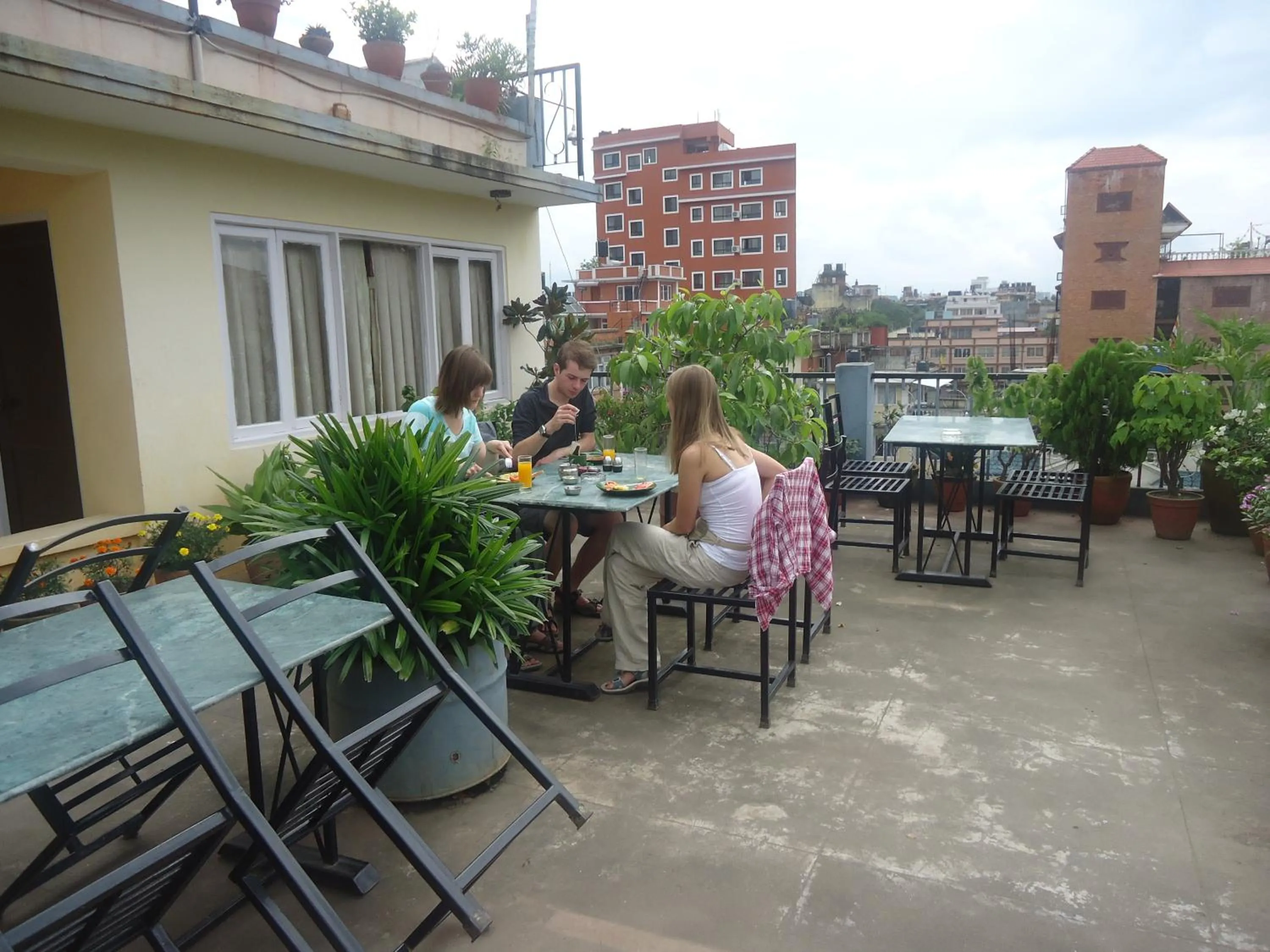 Garden in Kathmandu Madhuban Guest House