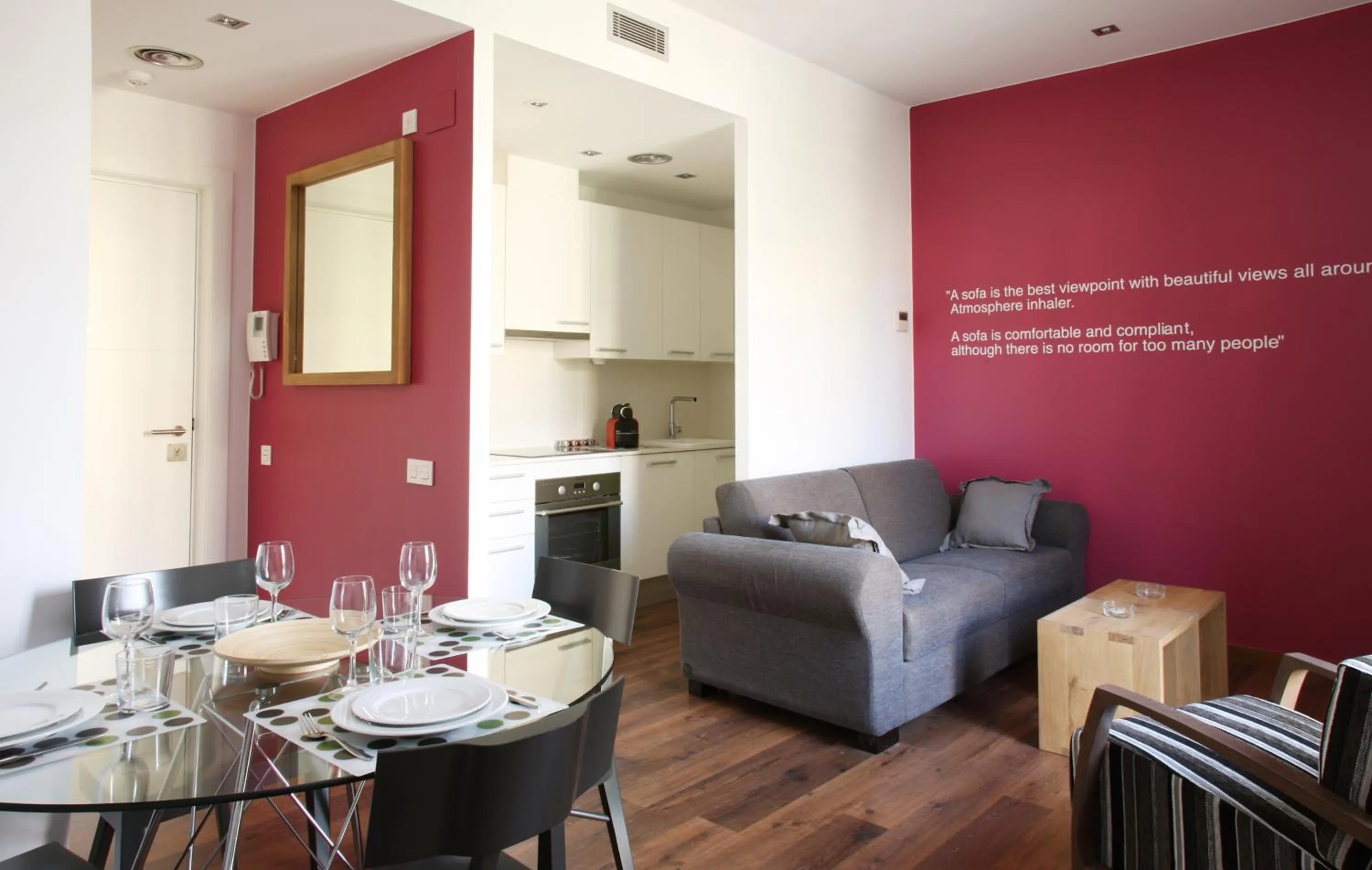 Living room in MH Apartments Suites