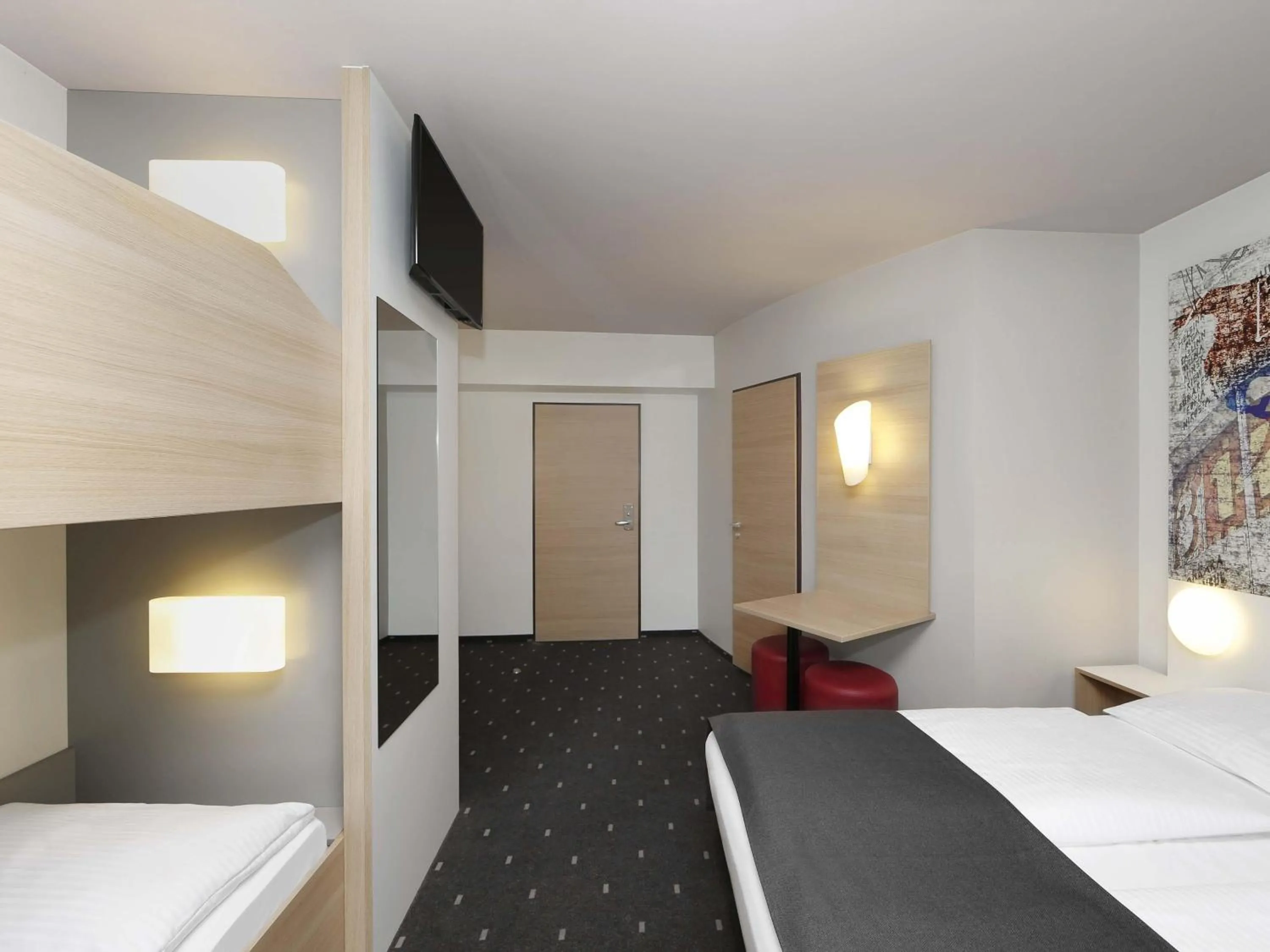 Photo of the whole room, Bed in B&B HOTEL Berlin-Alexanderplatz