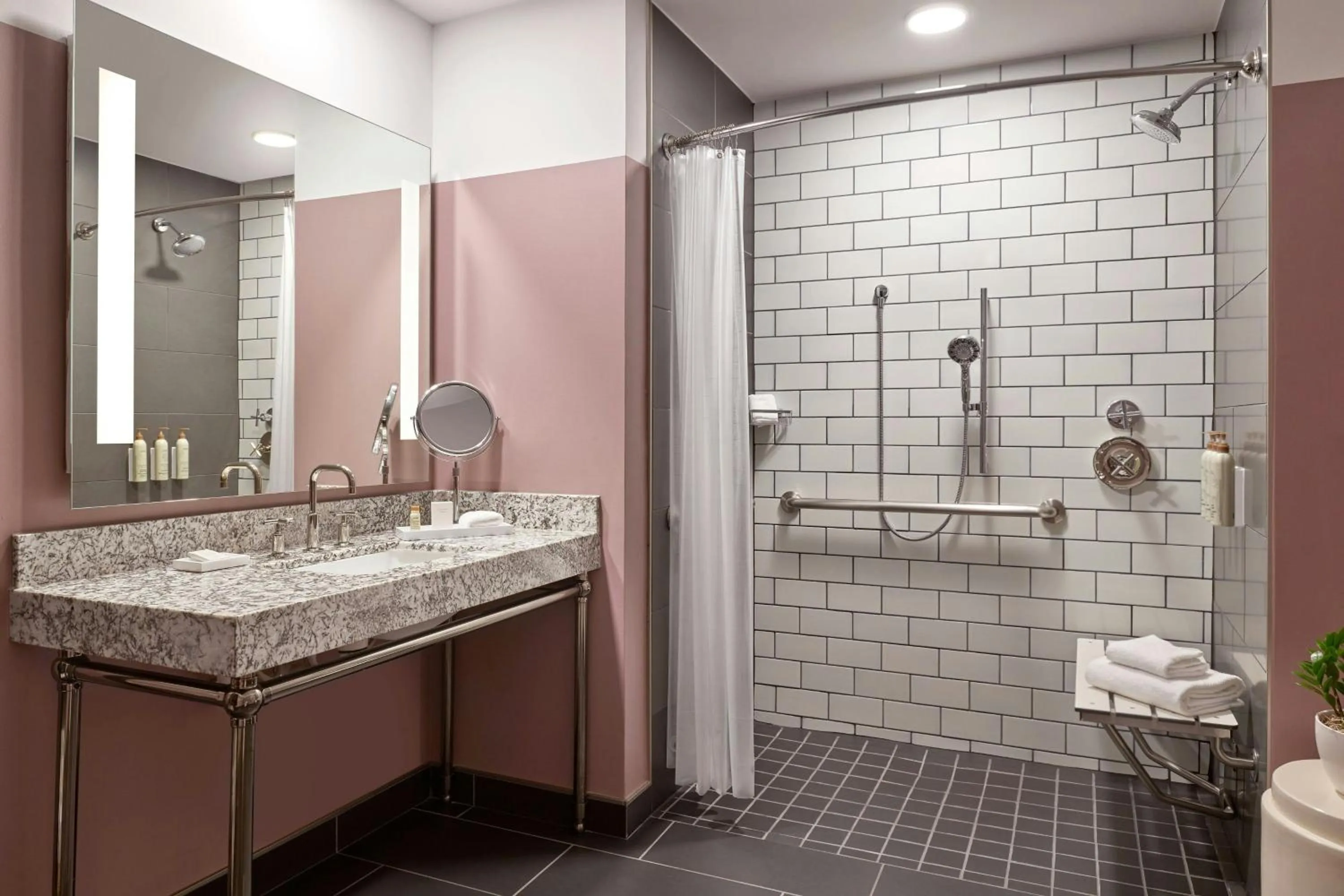 Bathroom in Renaissance Saint Elm Dallas Downtown Hotel