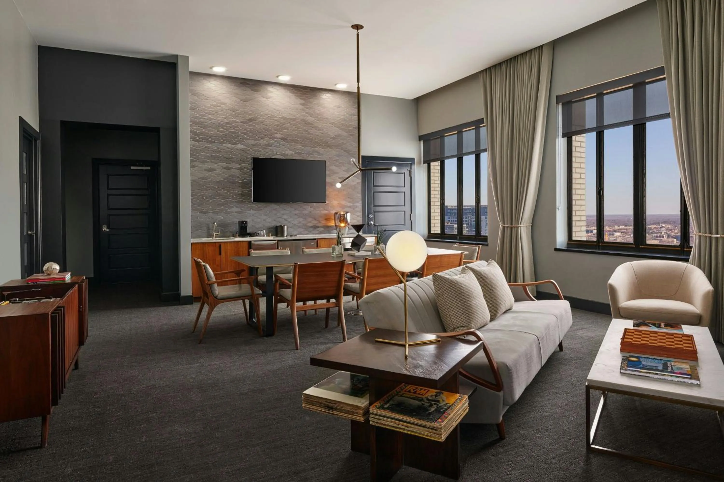 Photo of the whole room in Renaissance Saint Elm Dallas Downtown Hotel