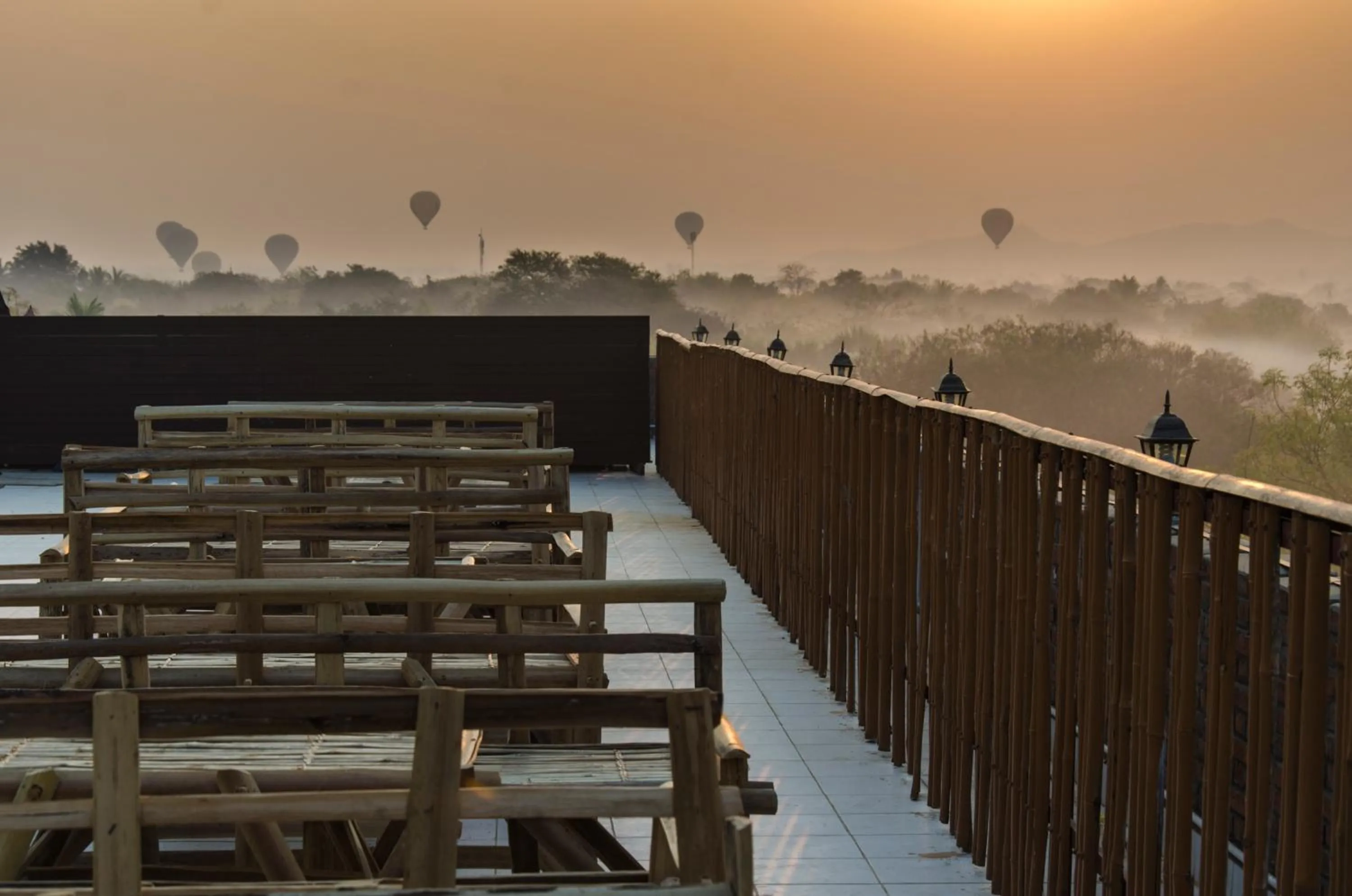 Balcony/Terrace in Bagan View Hotel