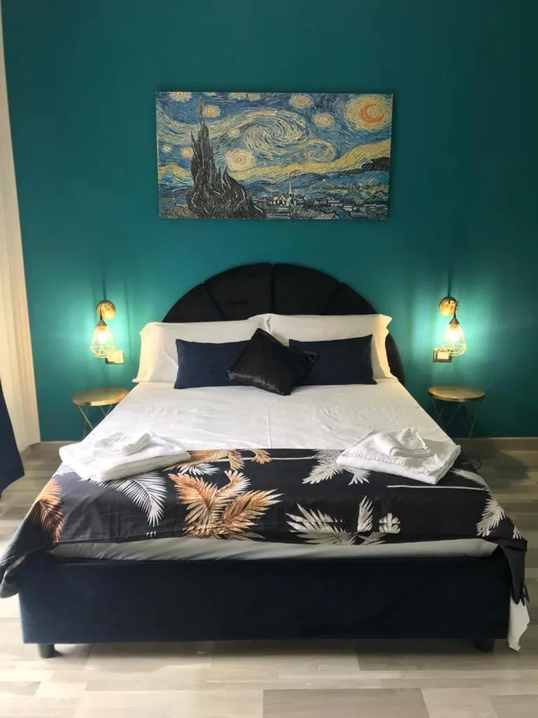 Bed in Mirosa Bed and Breakfast