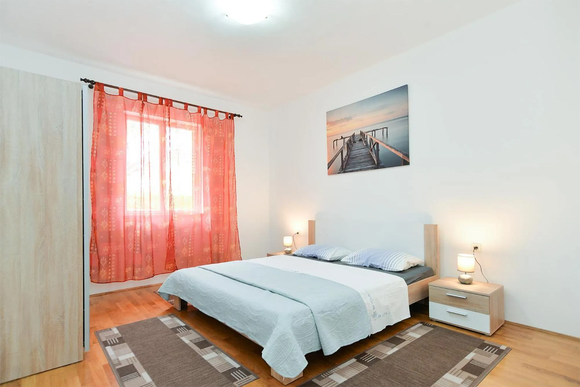 Bed in Apartments Fazana 407