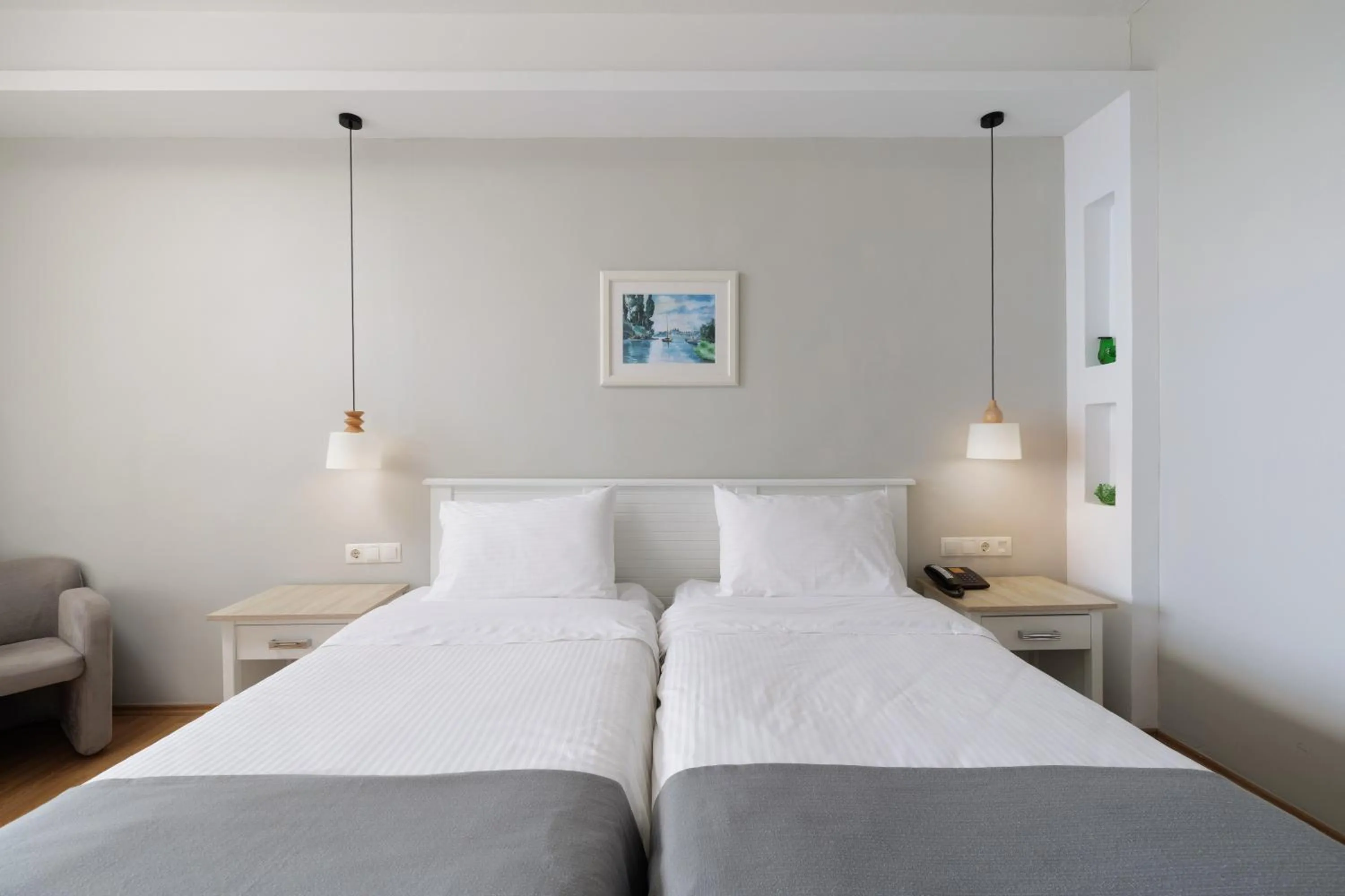 Bed in Elea Beach Hotel