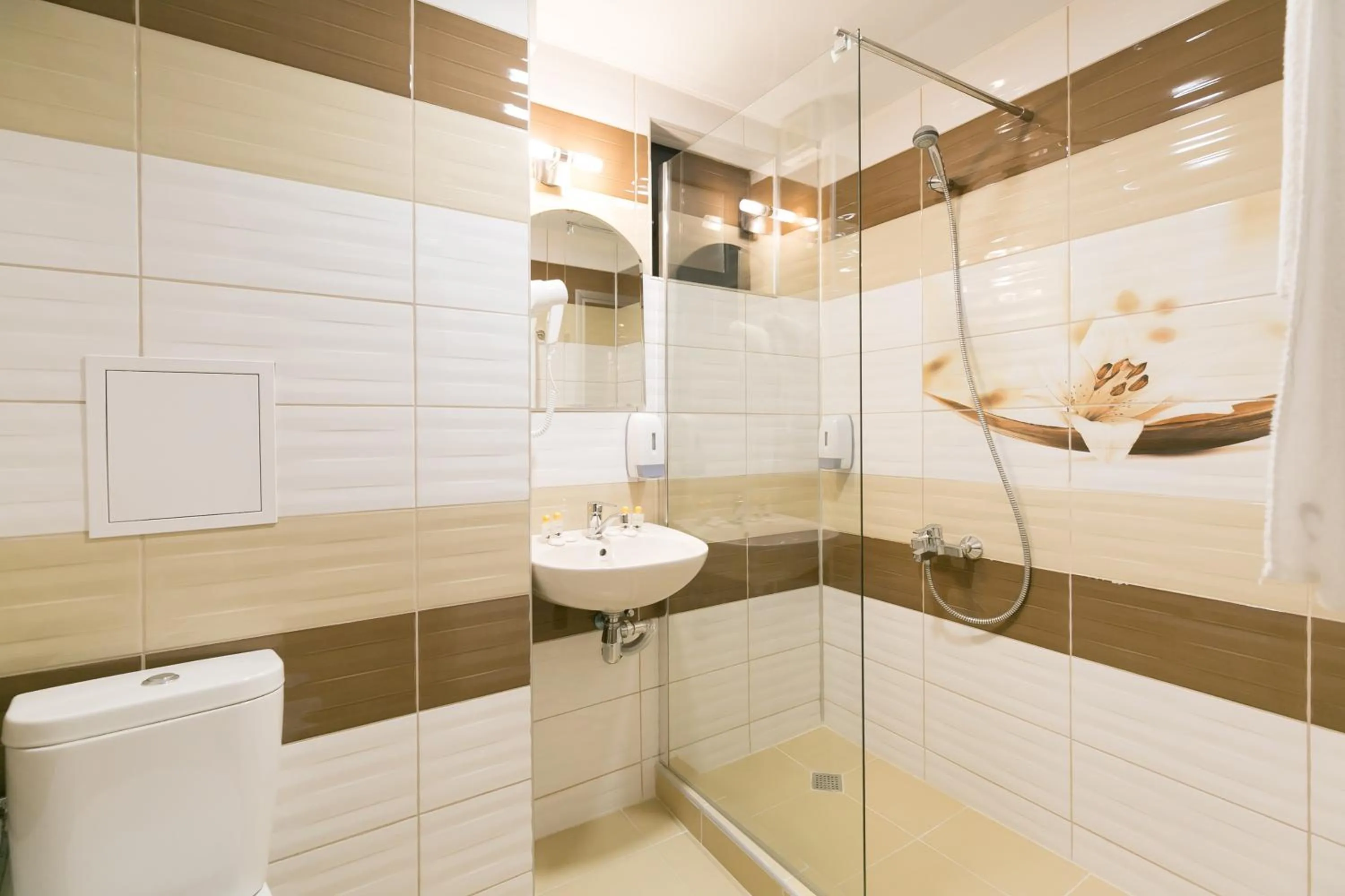 Shower in Hotel Capri