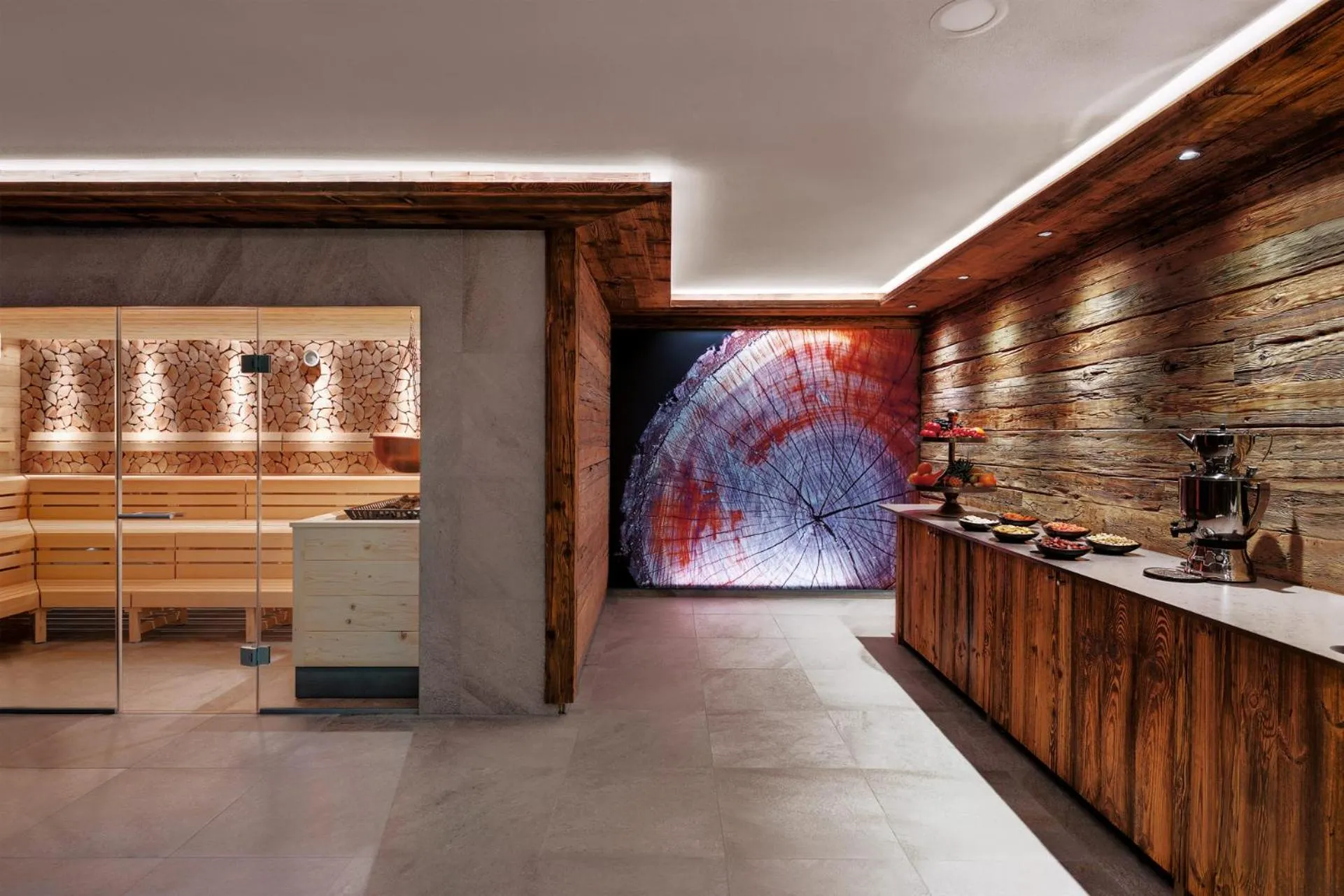 Sauna in ADLER HÄUSERN Gourmet & Spa Hotel