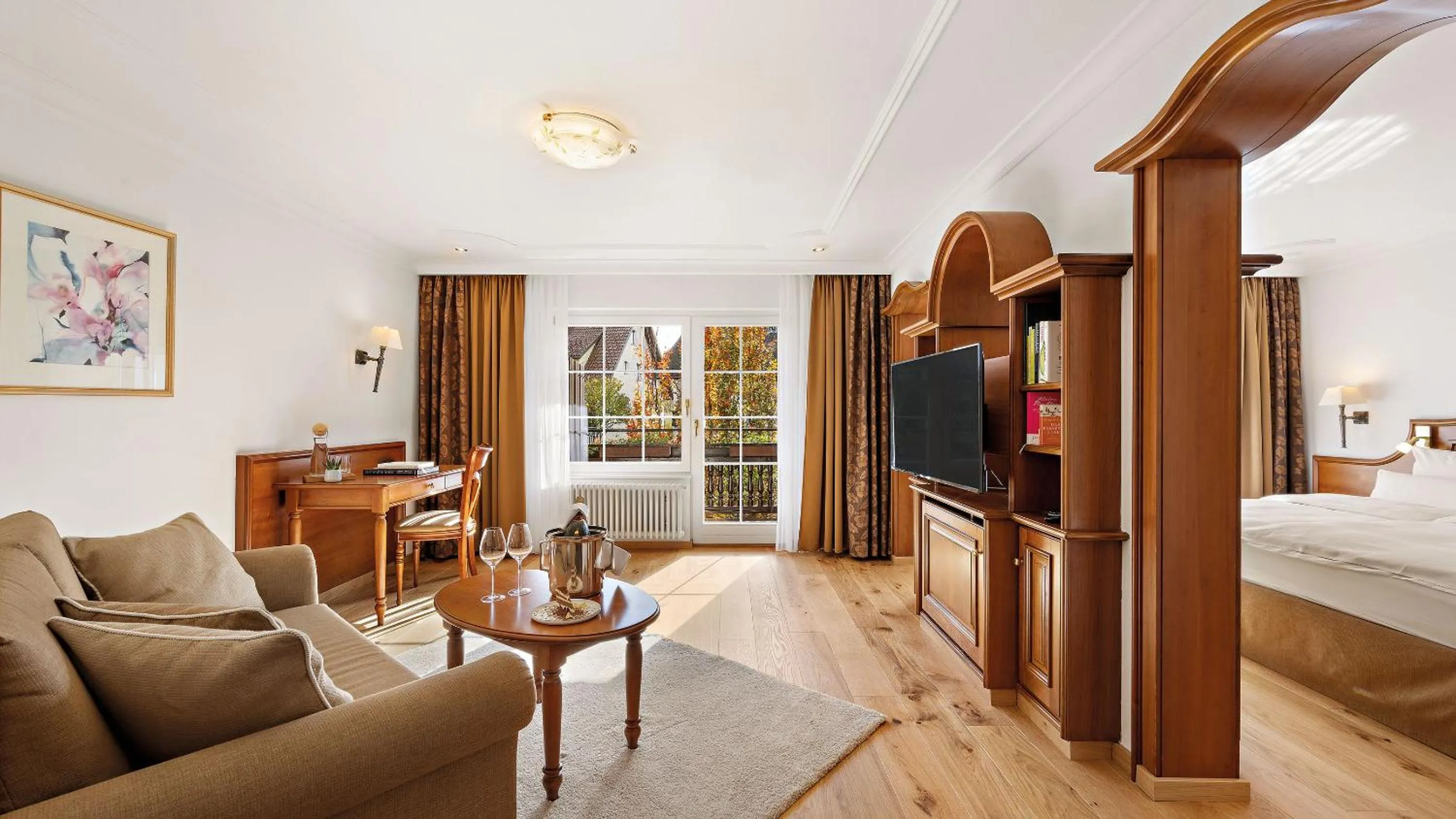 Photo of the whole room, Bed in ADLER HÄUSERN Gourmet & Spa Hotel