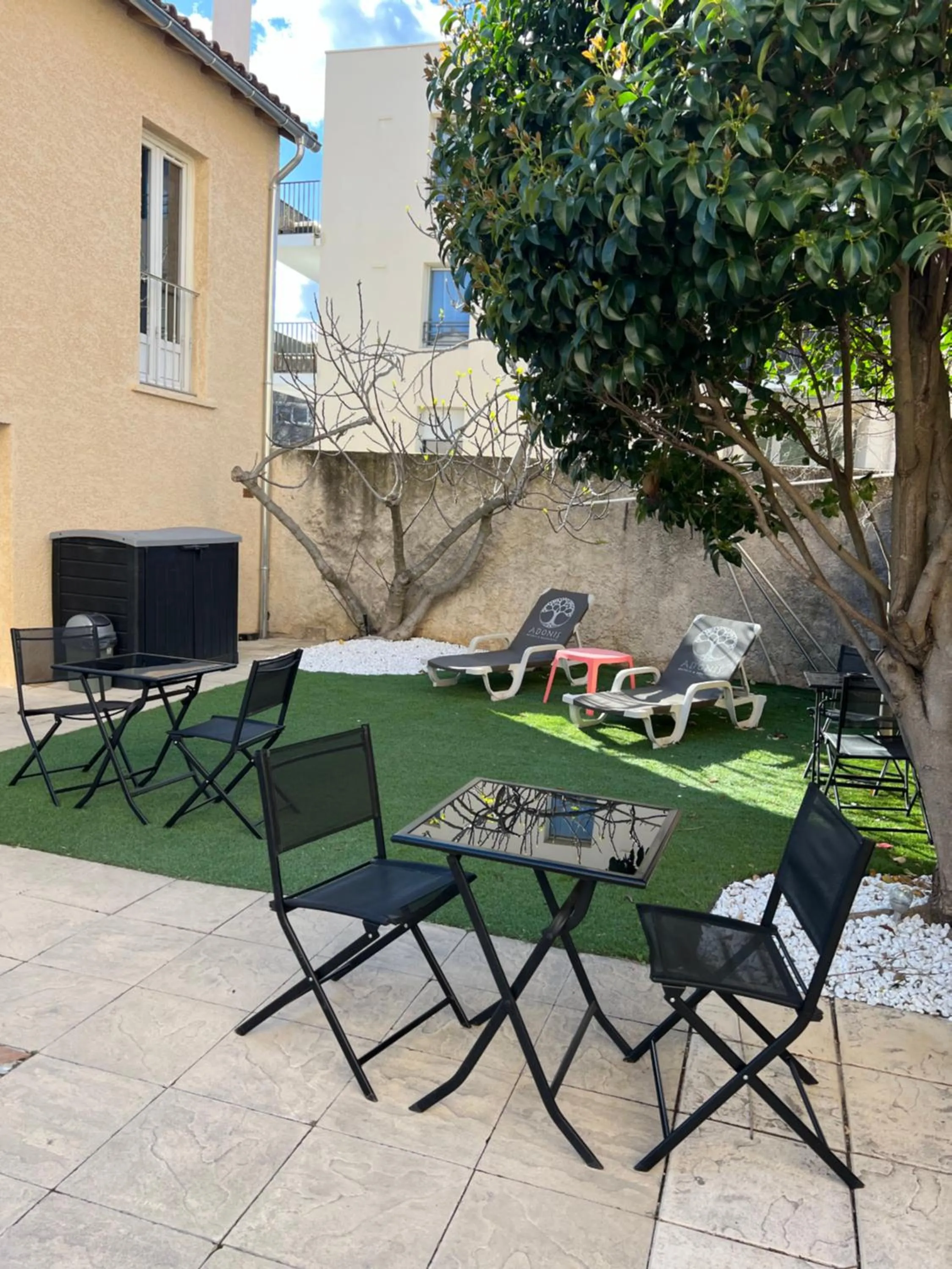 Patio in Adonis Arc Hotel Aix