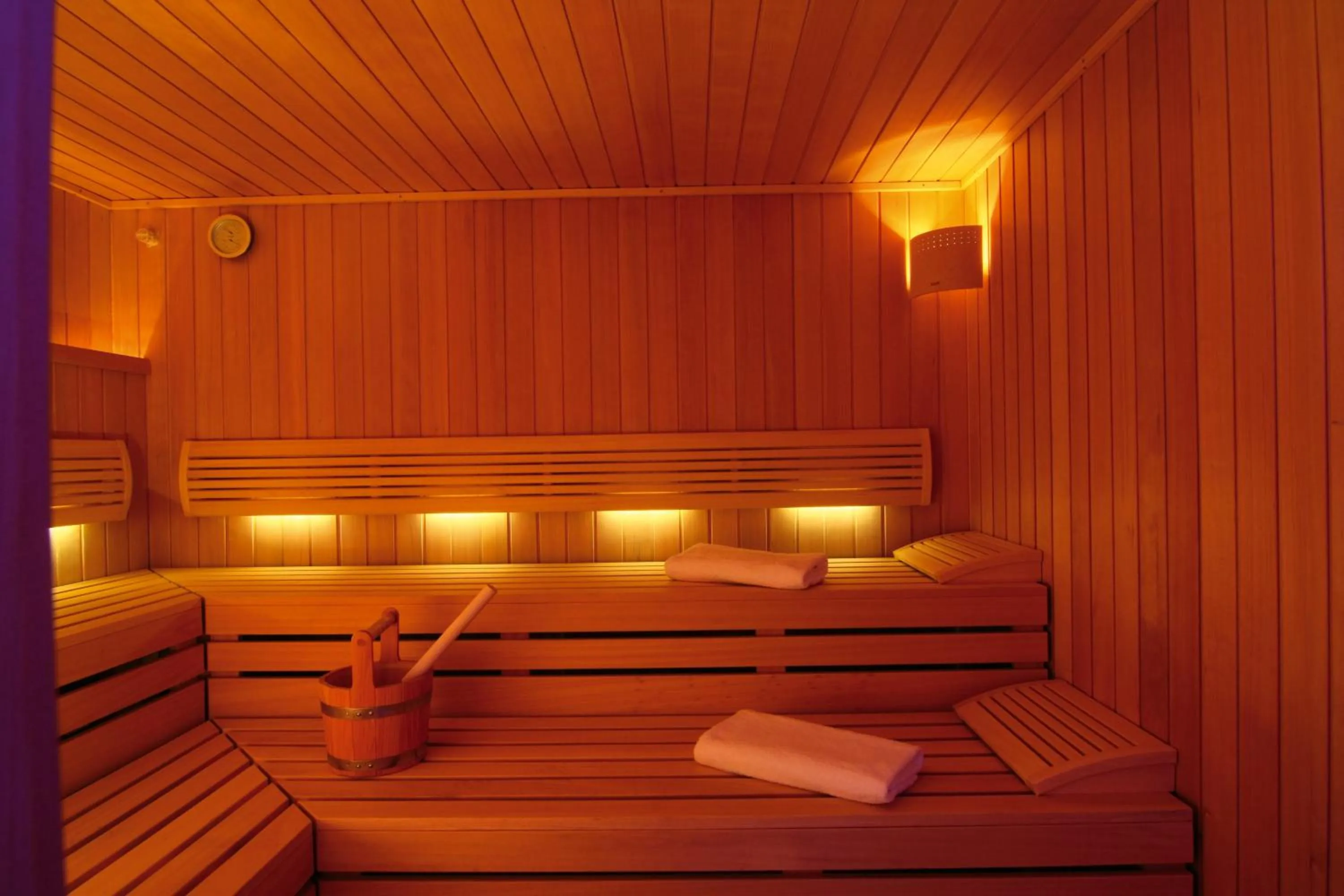 Sauna in Angel's - das hotel am golfpark