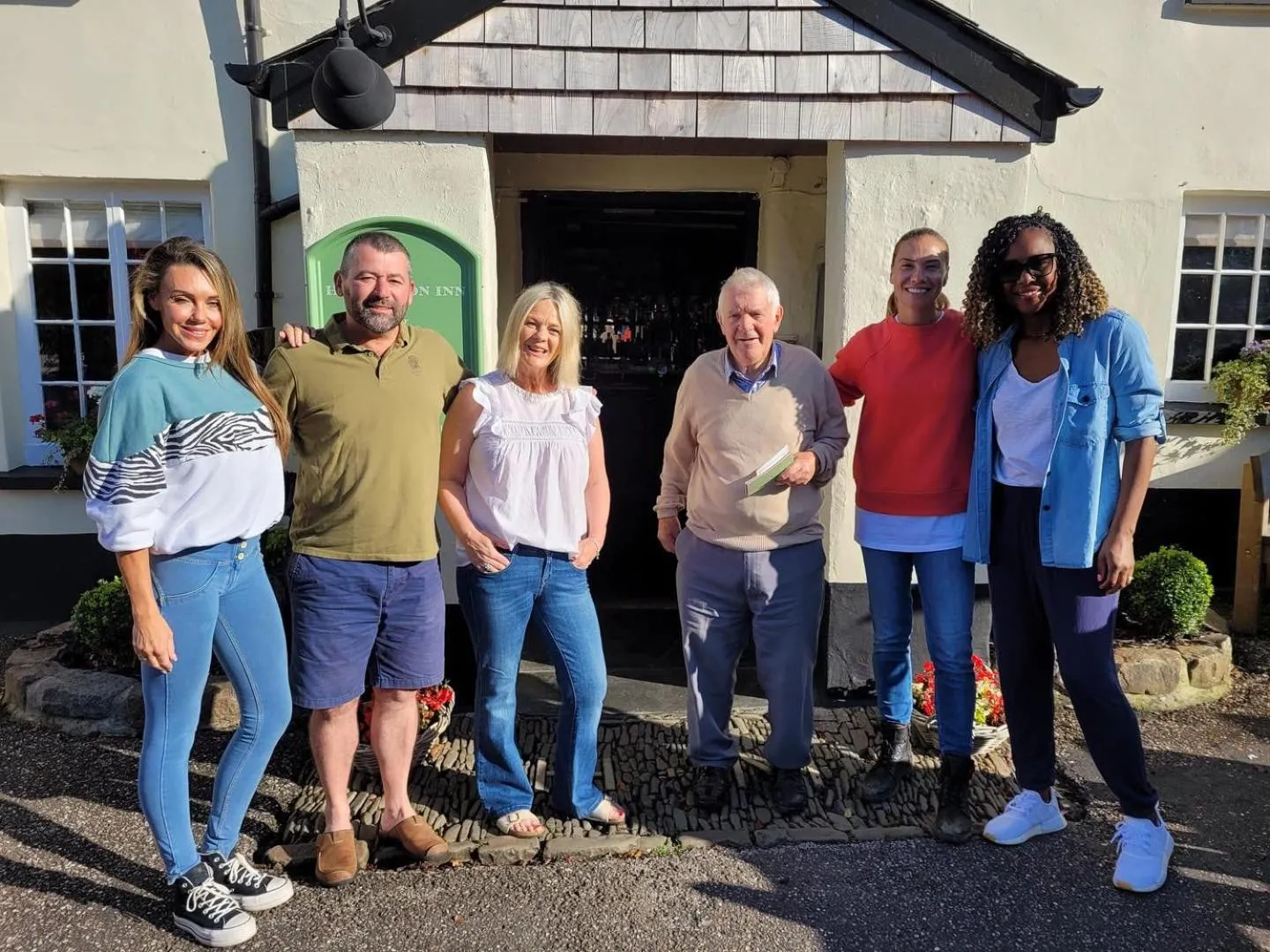 Guests in Half Moon Inn