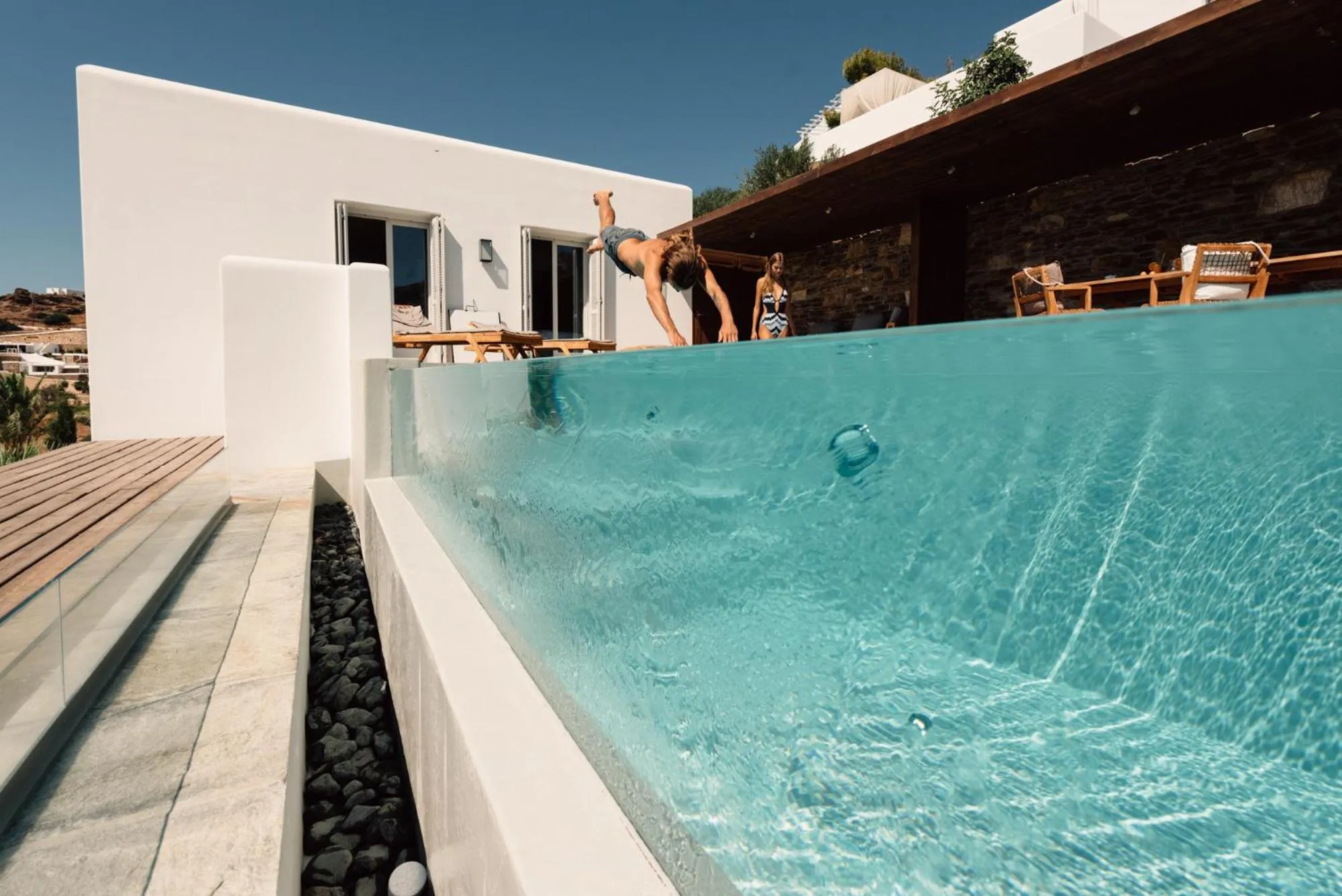 Swimming pool in Hide Out Suites