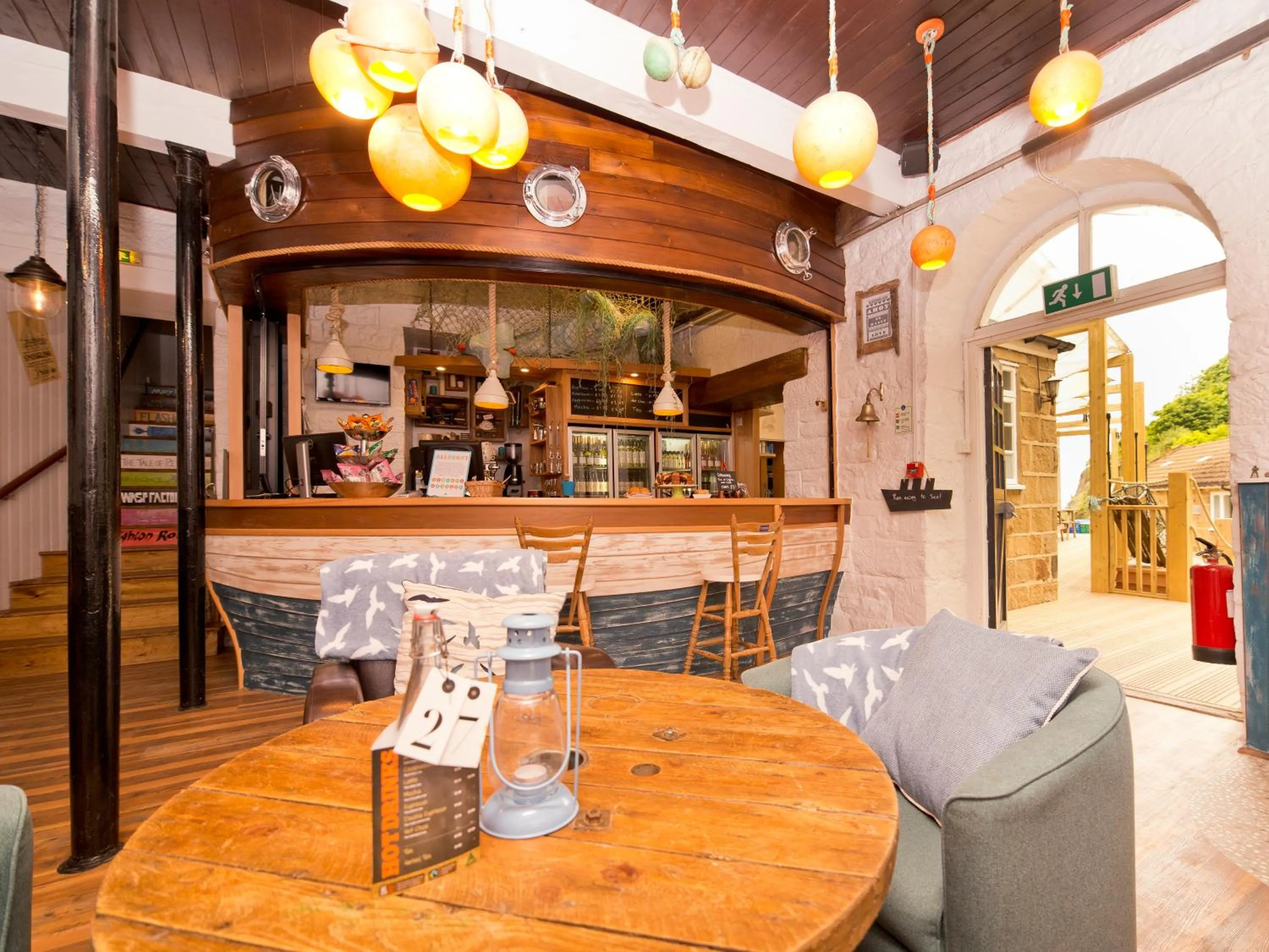 Lobby or reception in YHA Boggle Hole