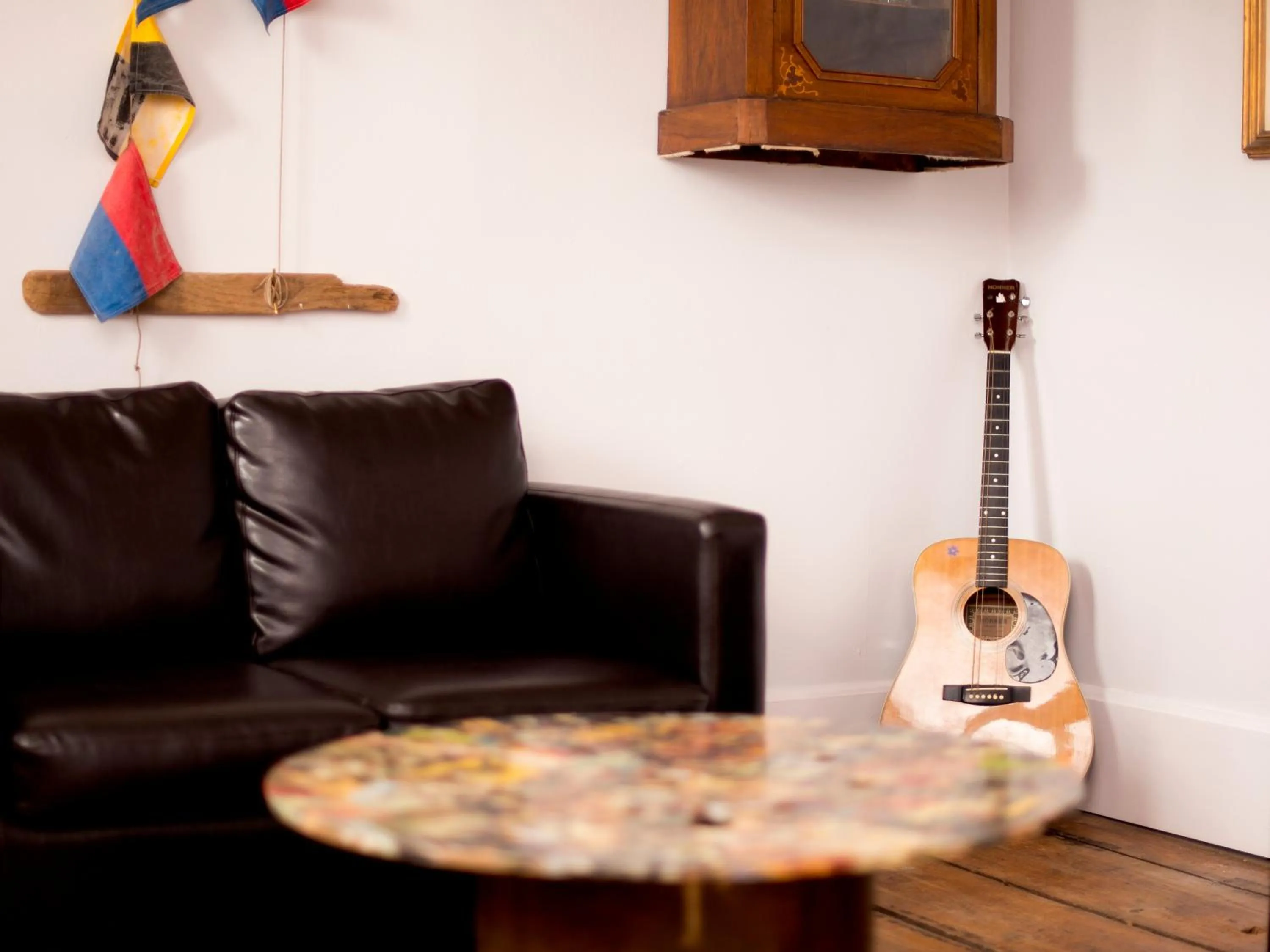 Seating area in YHA Boggle Hole