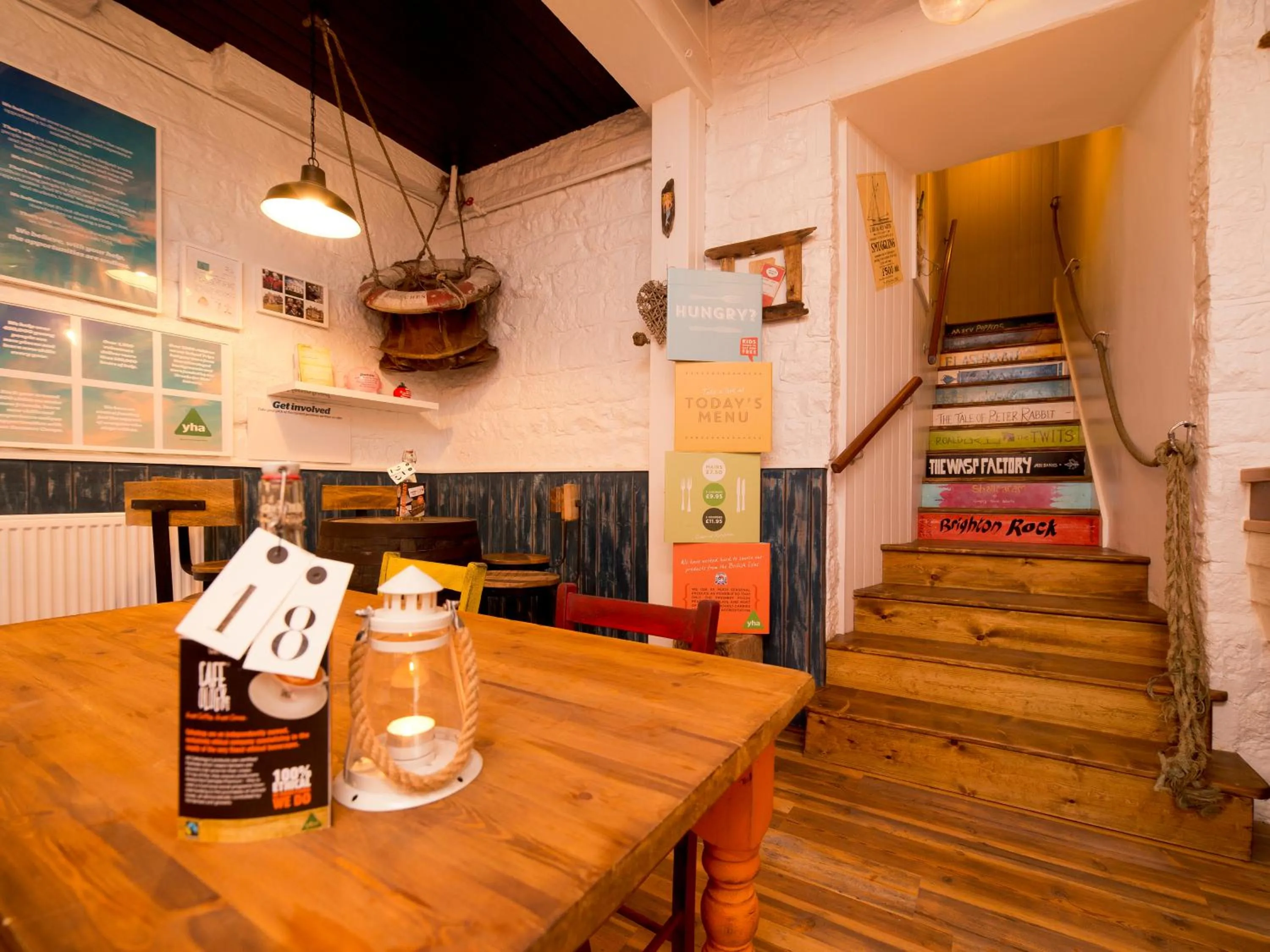 Dining area in YHA Boggle Hole