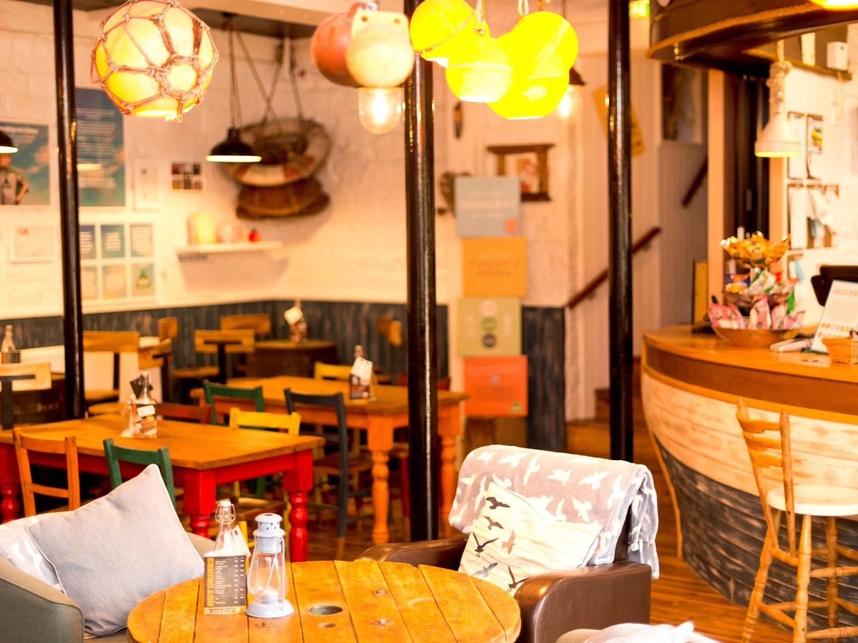 Dining area in YHA Boggle Hole