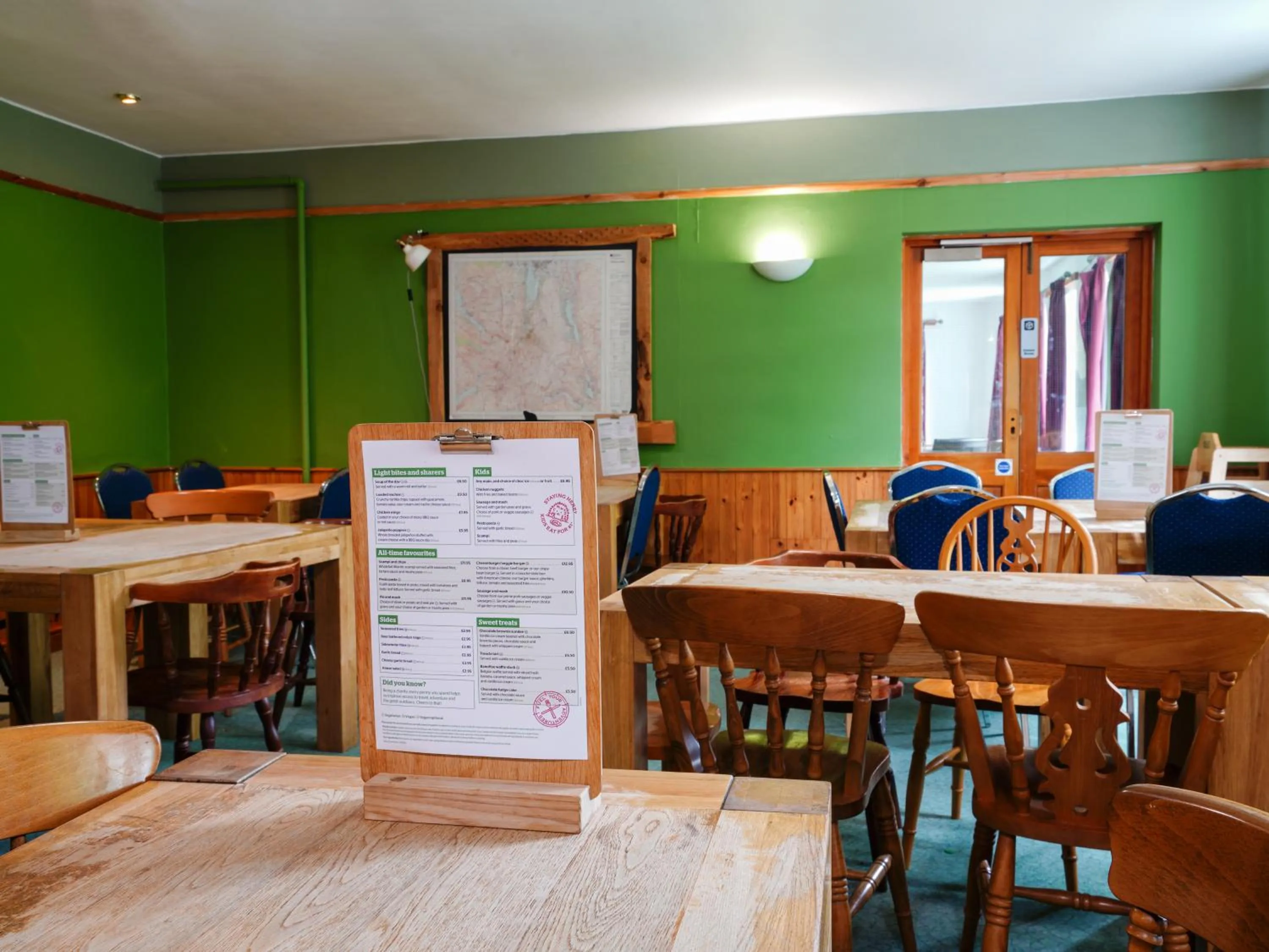 Restaurant/places to eat in YHA Borrowdale