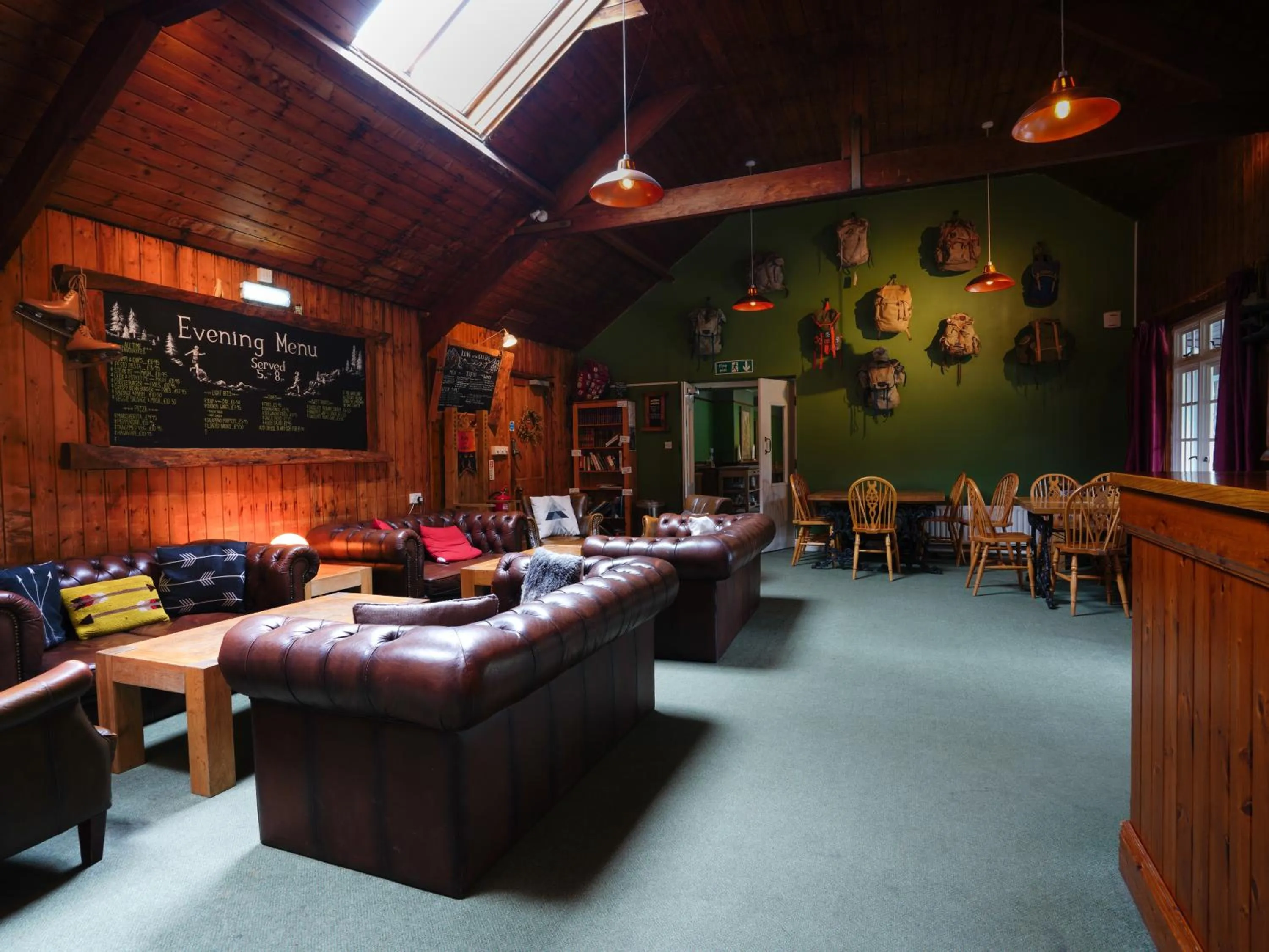 Seating area in YHA Borrowdale