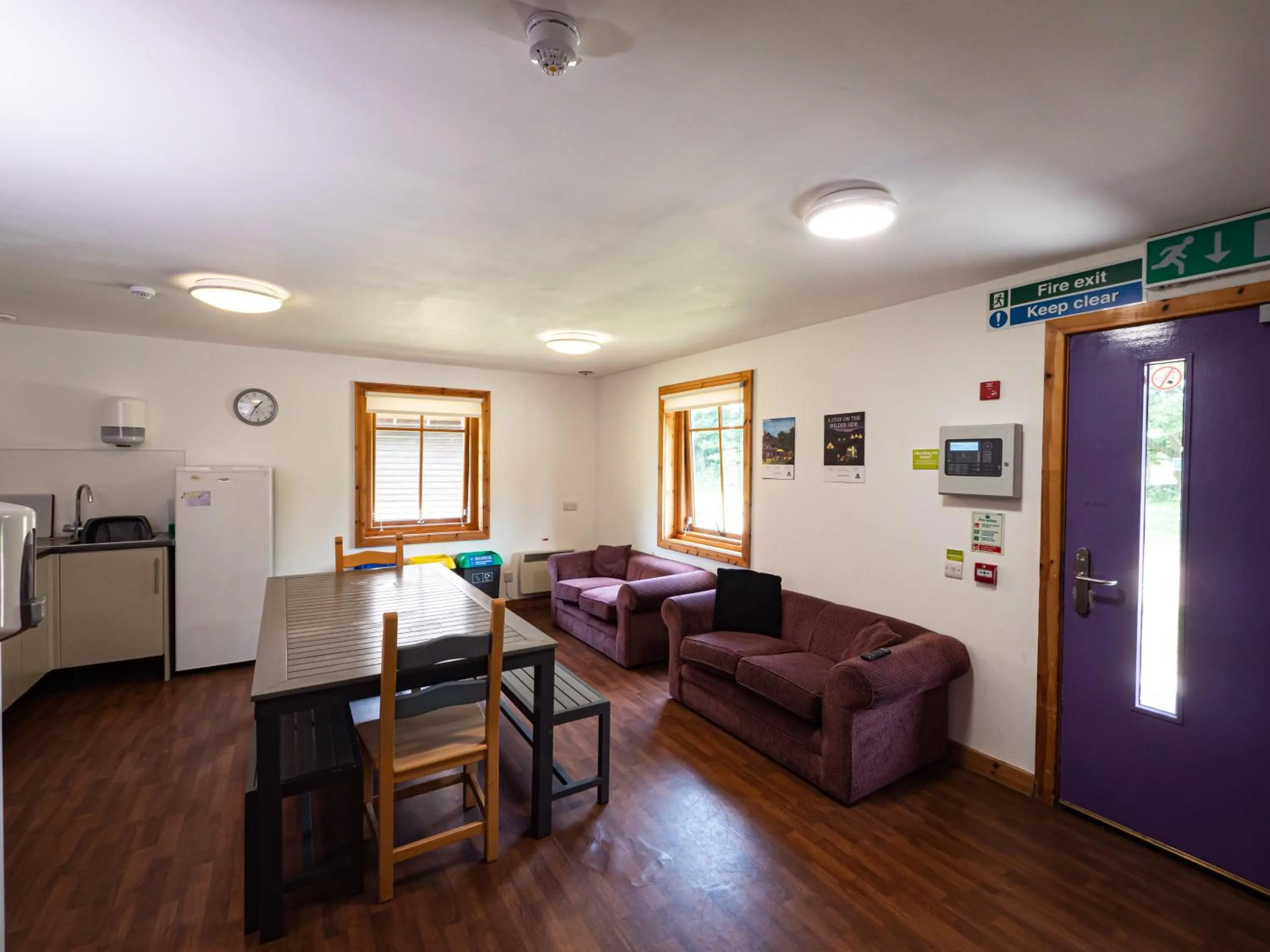 Seating area in YHA London Lee Valley