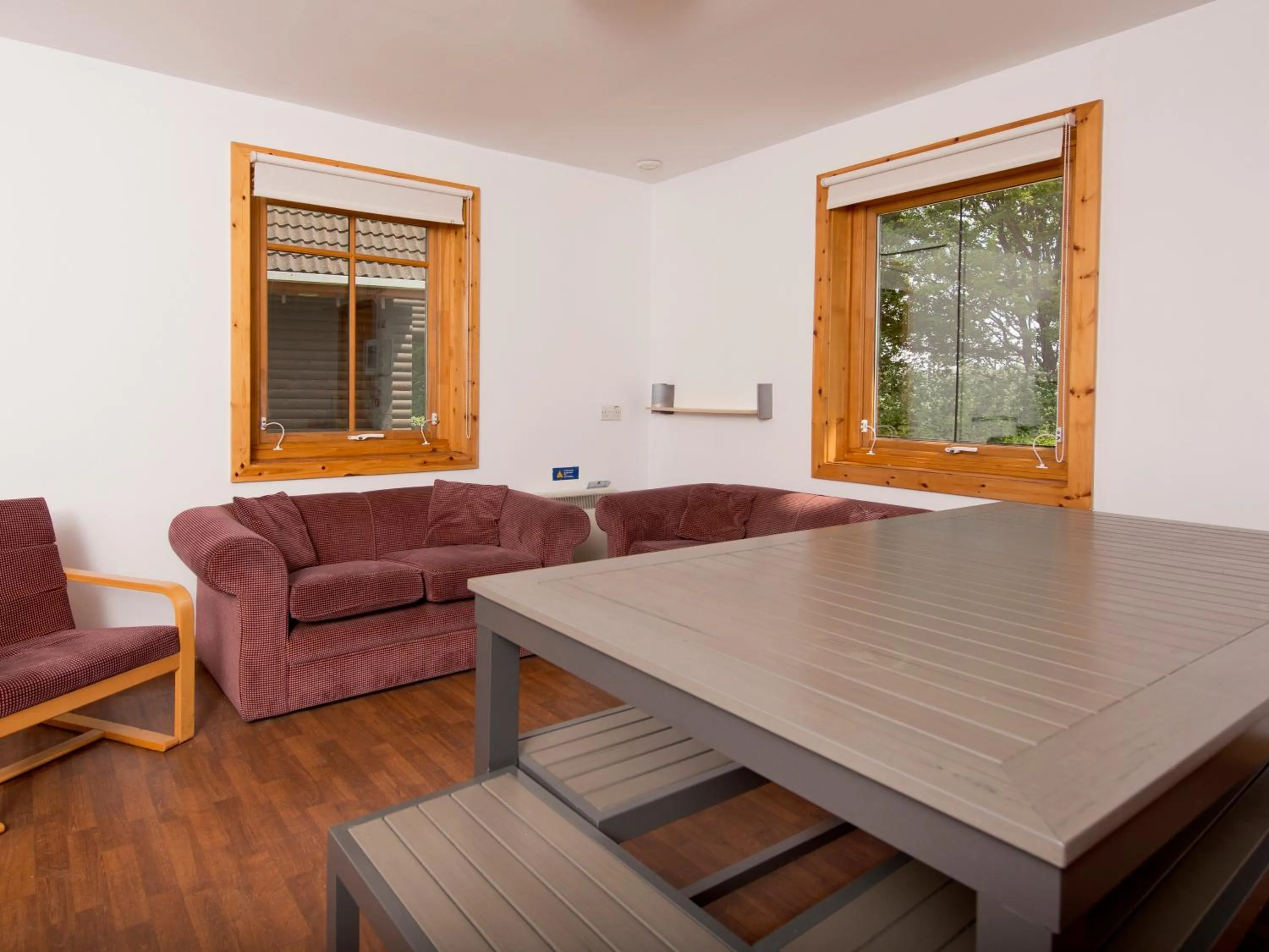 Seating area in YHA London Lee Valley