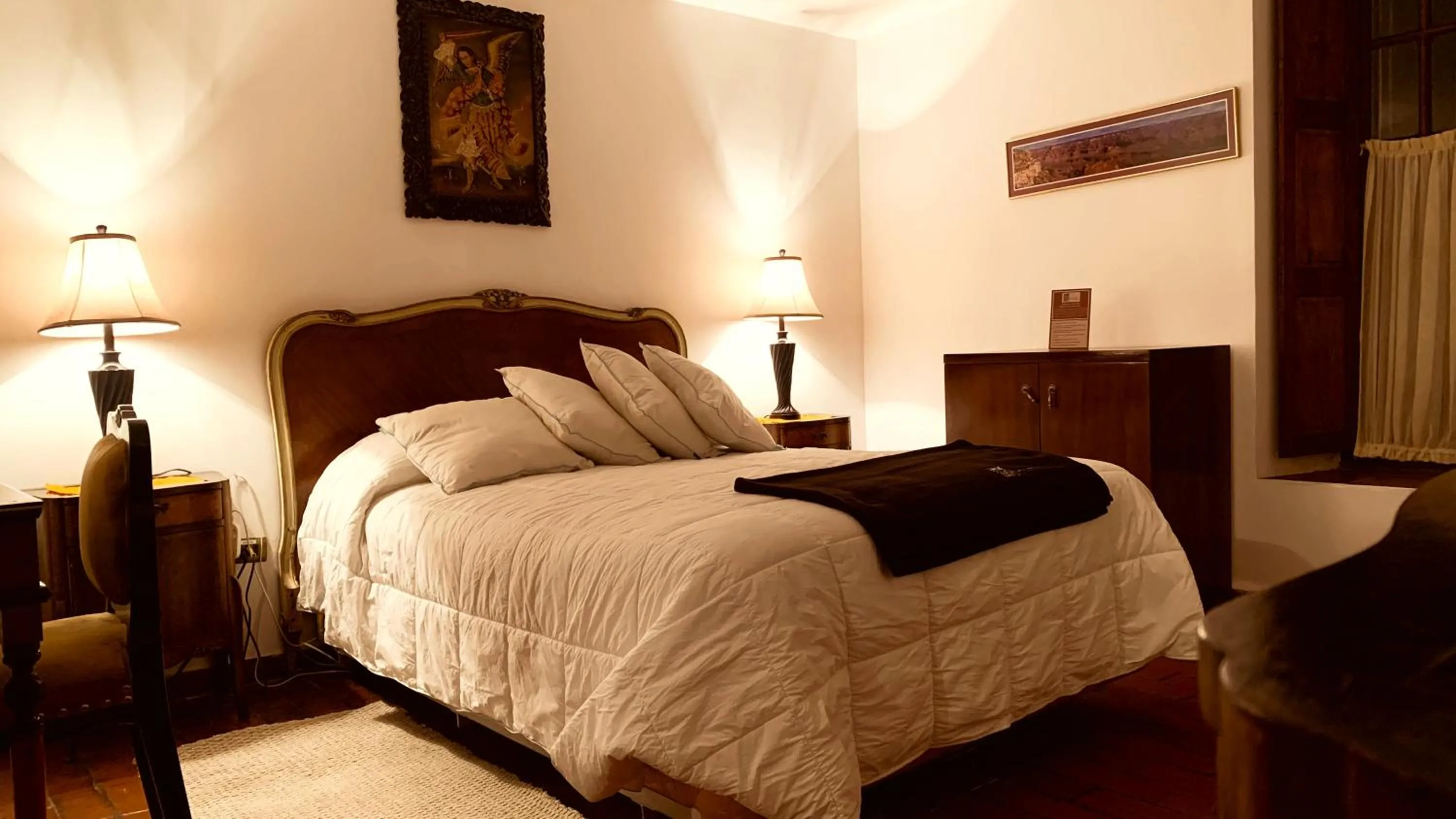 Bed in Hotel Museo Cayara