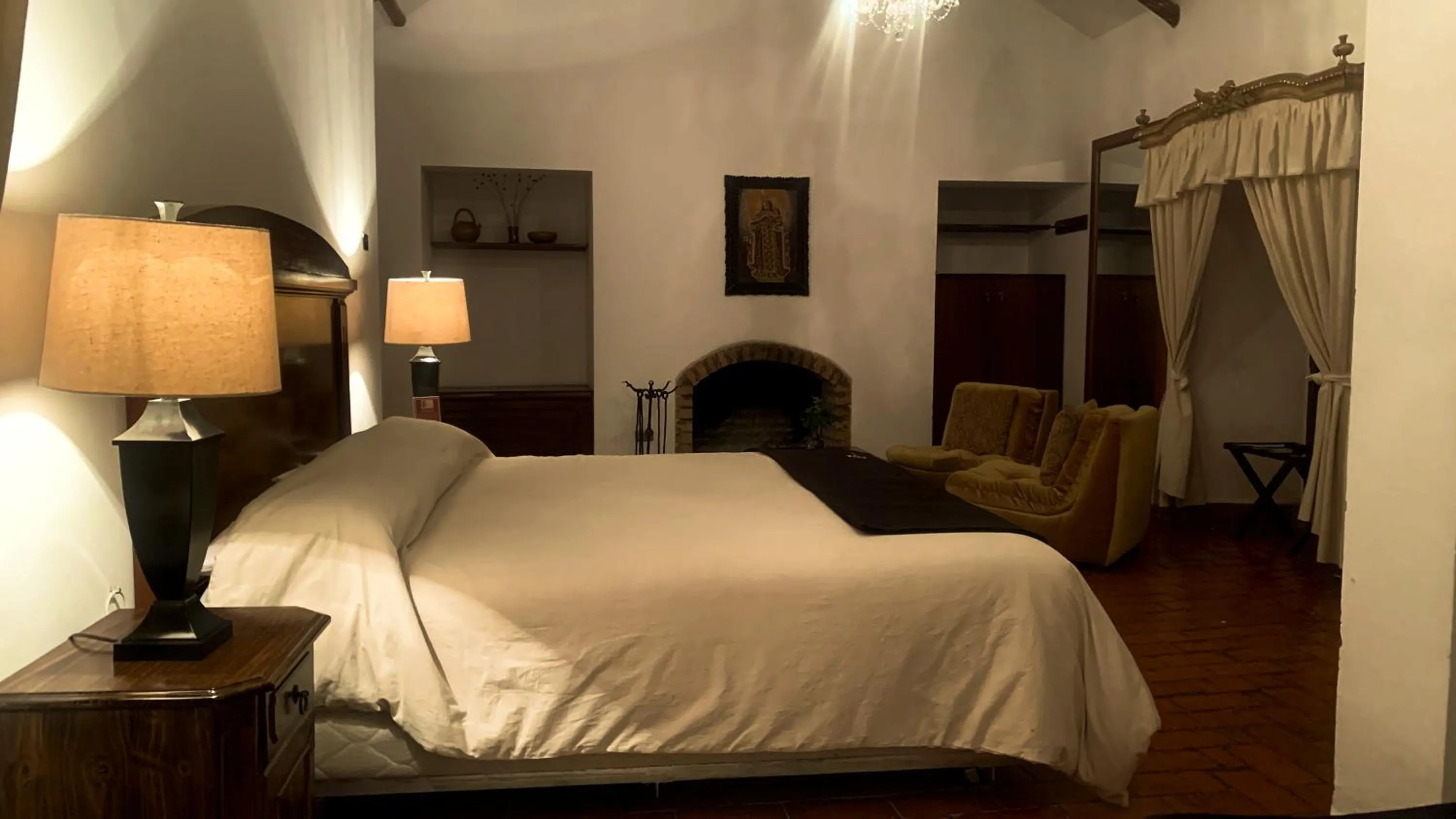 Bed in Hotel Museo Cayara