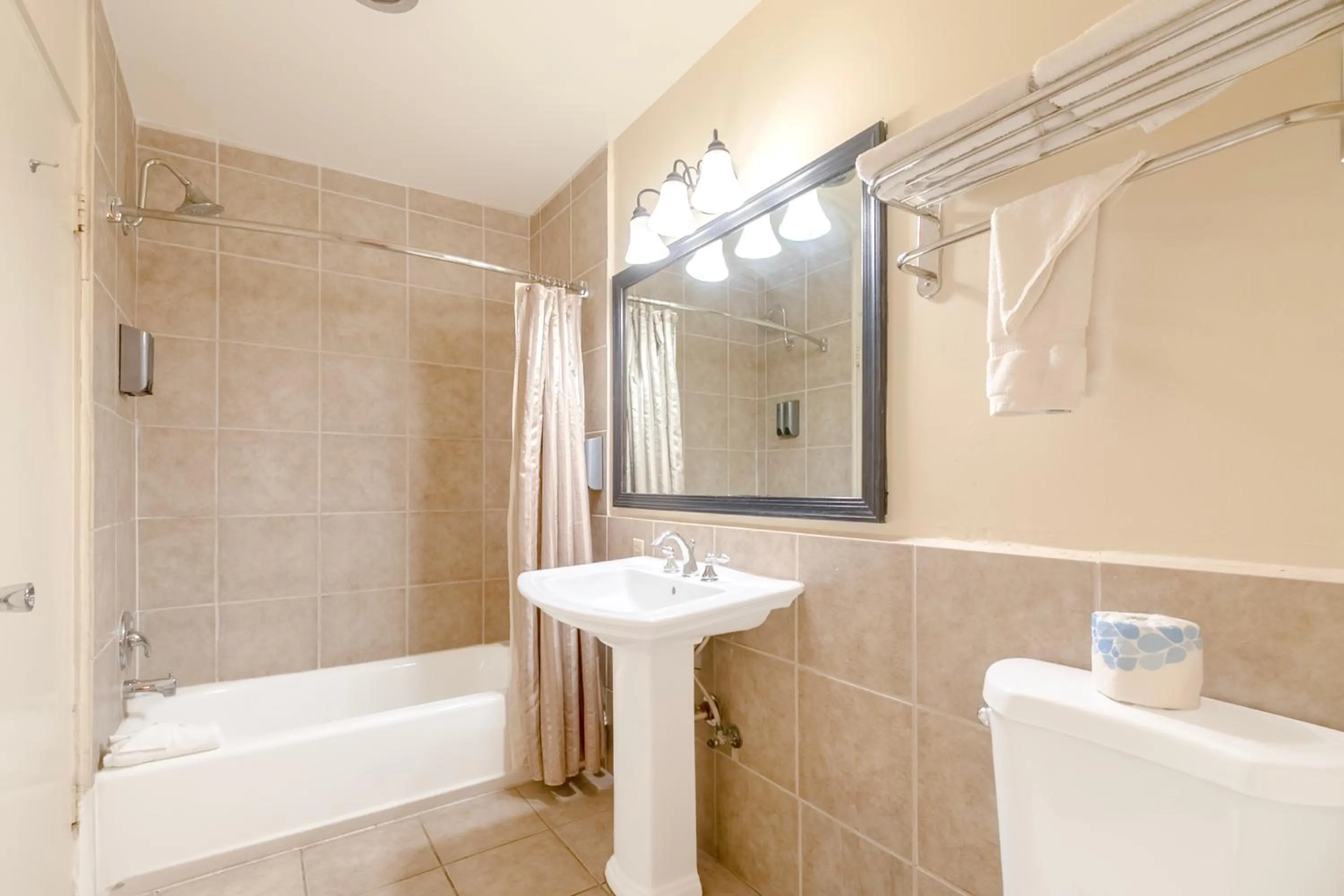 Bathroom in Historic Coronado Motor Hotel by OYO