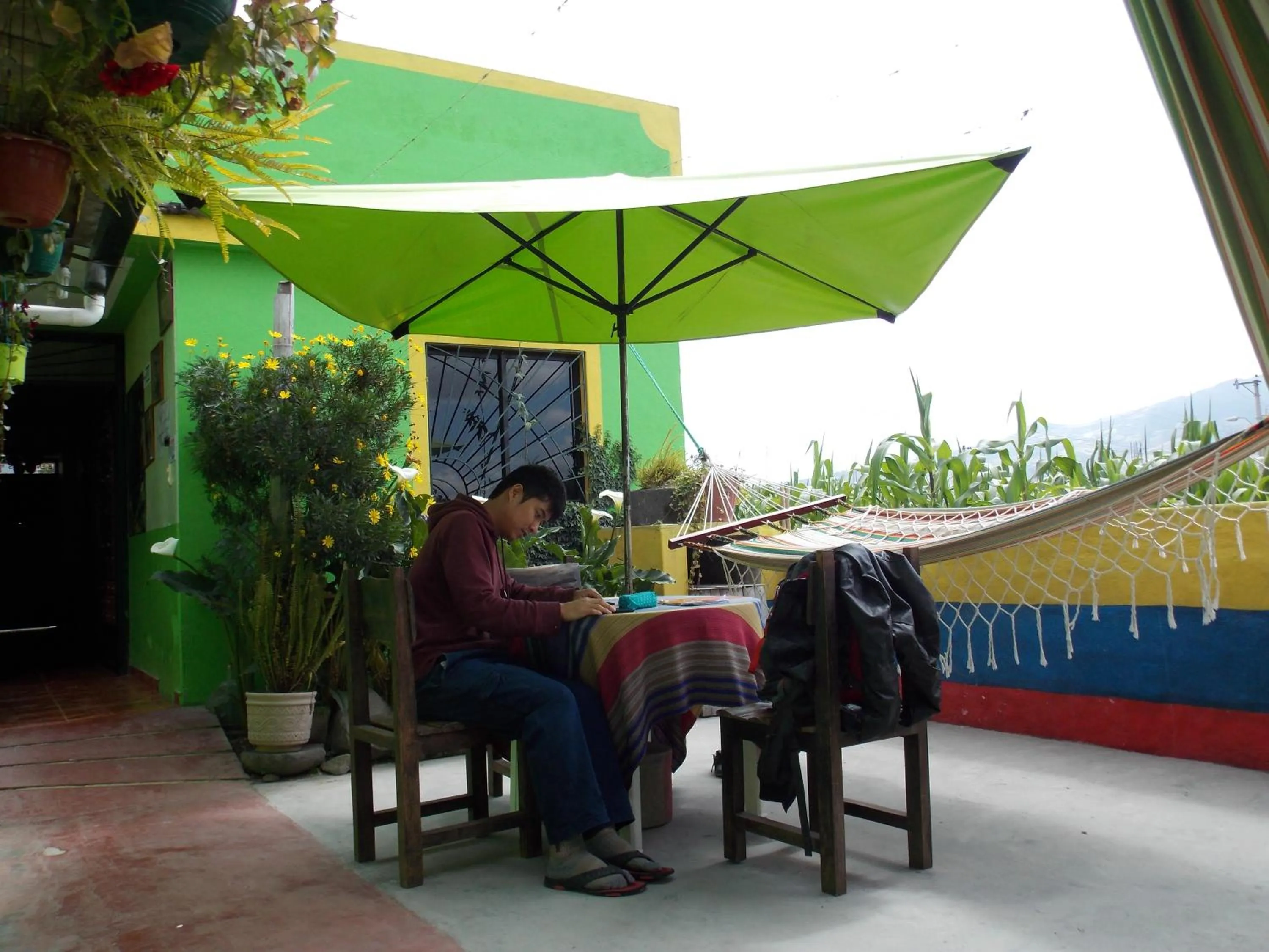Balcony/Terrace in Green House Araque Inn