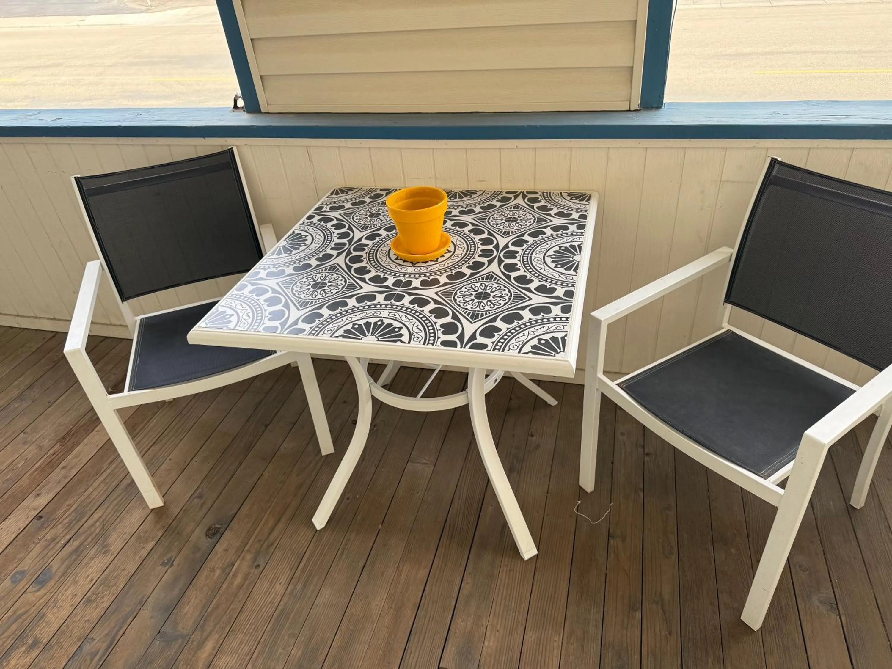 Patio in State Street Motel