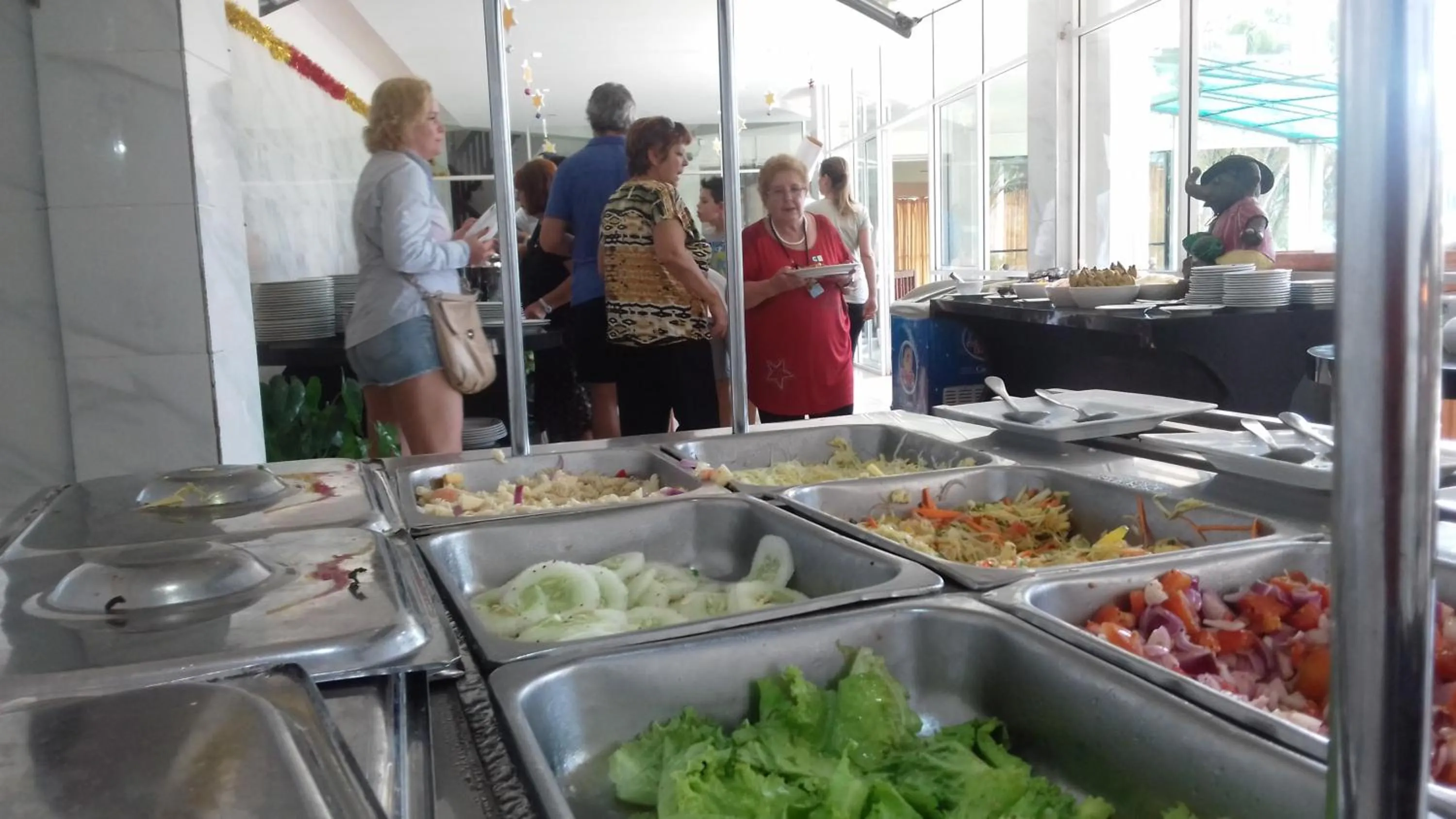 Buffet breakfast in Hotel Elephant Bay