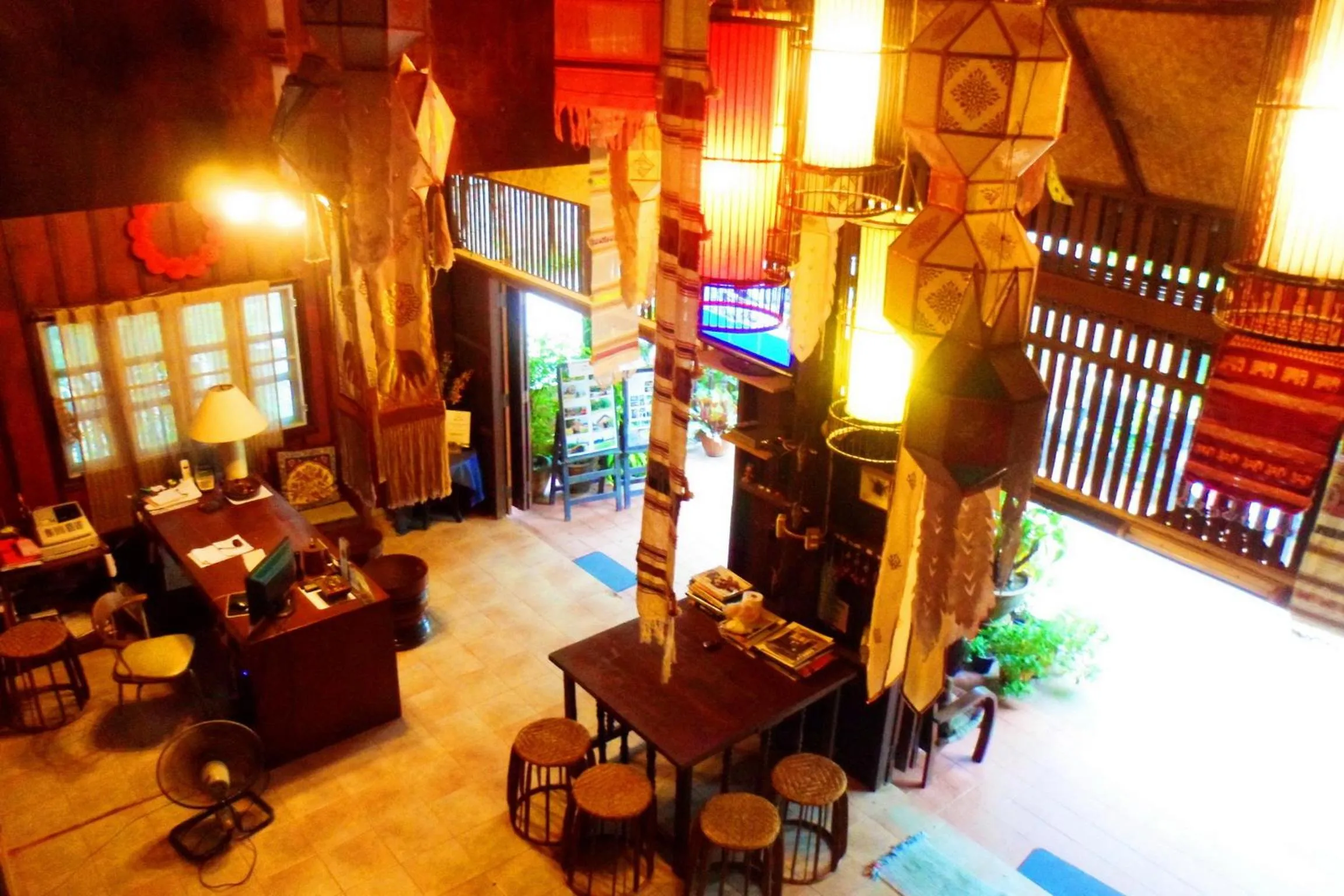 Lobby or reception in Baantawan Guesthouse Pai