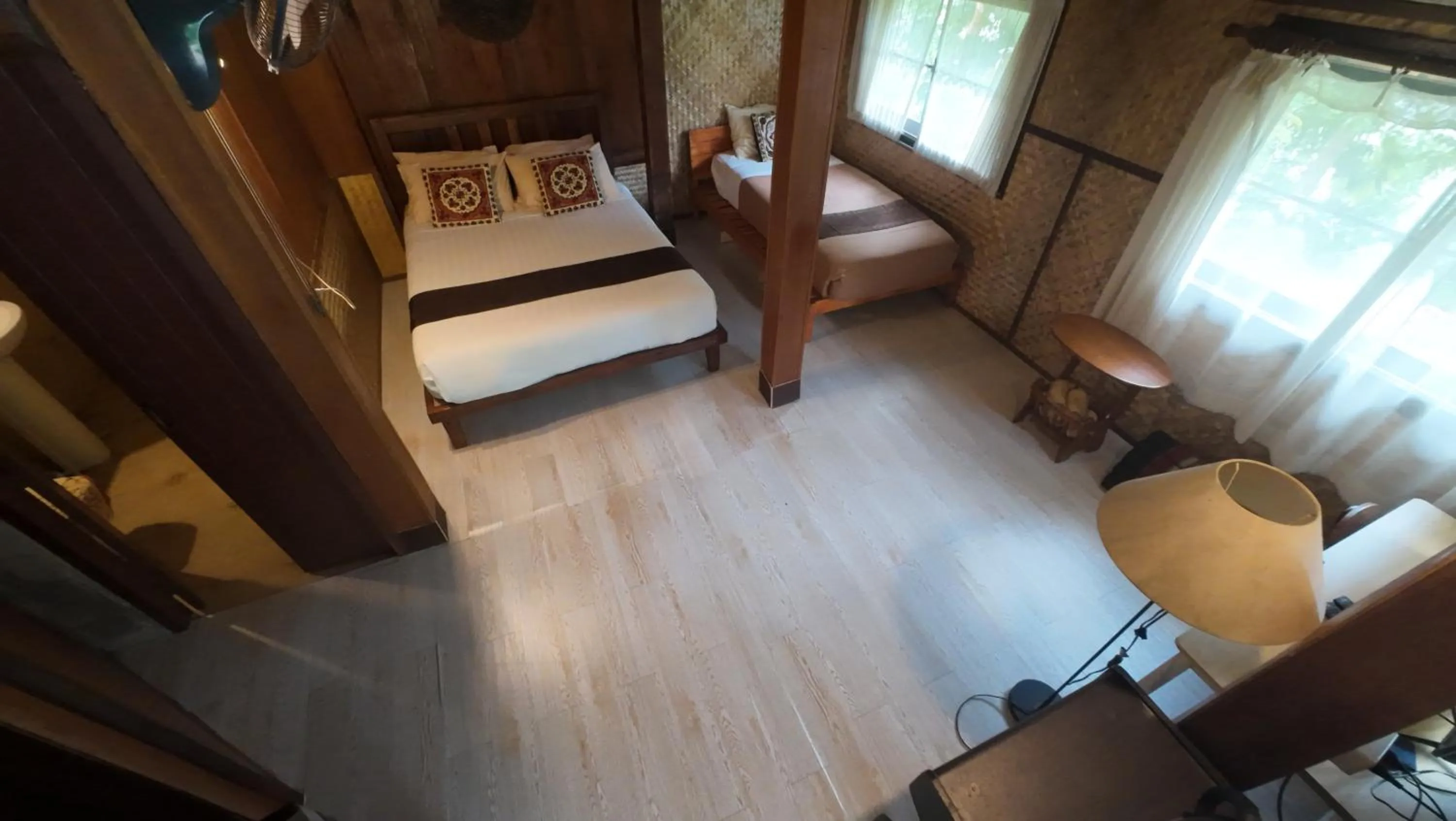 Bed in Baantawan Guesthouse Pai