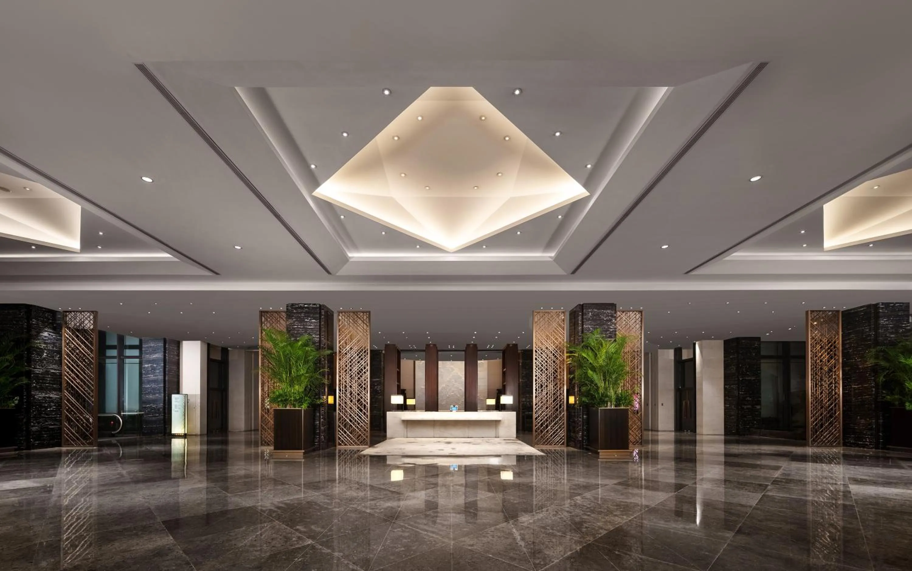 Lobby or reception in Jinling Hotel