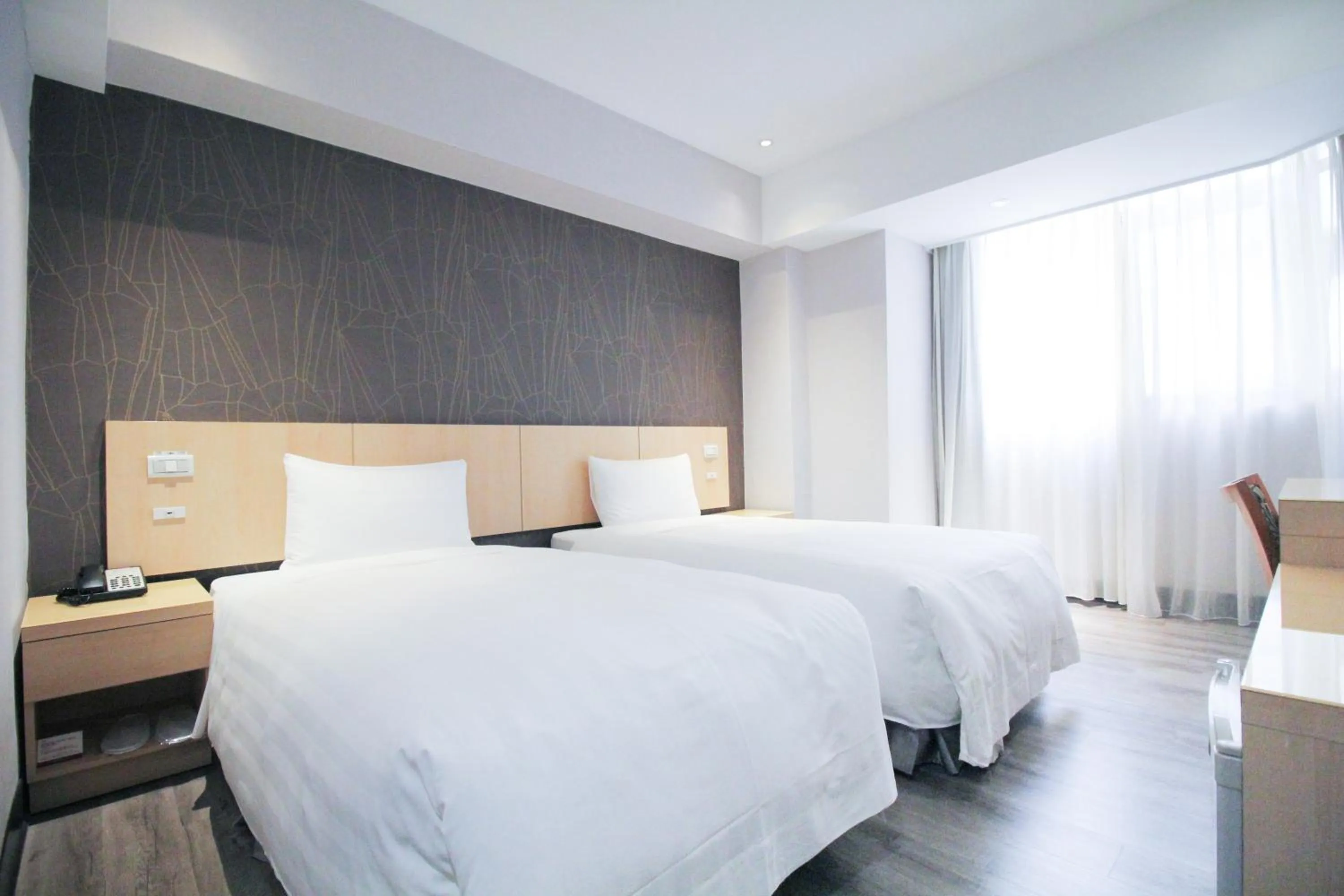 Bed in 台北碧瑤飯店 Hotel B