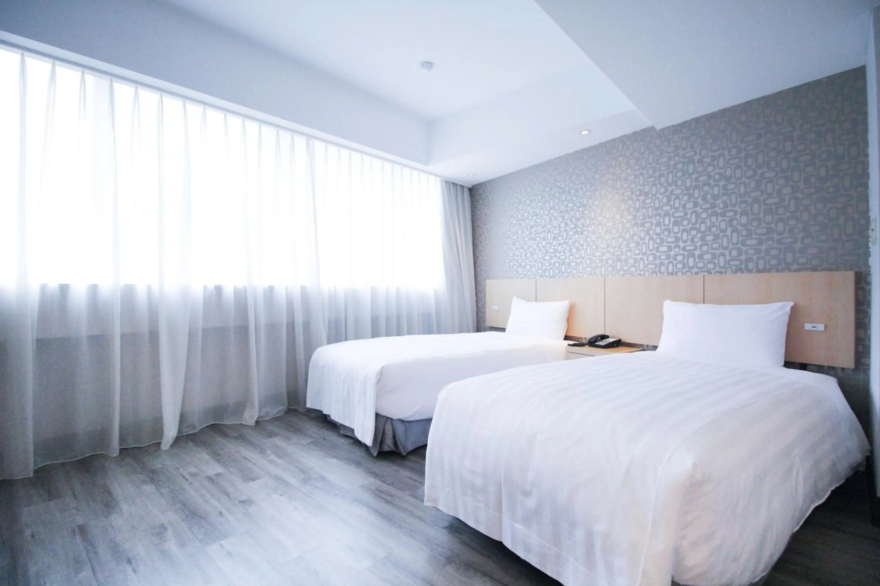 Bed in 台北碧瑤飯店 Hotel B