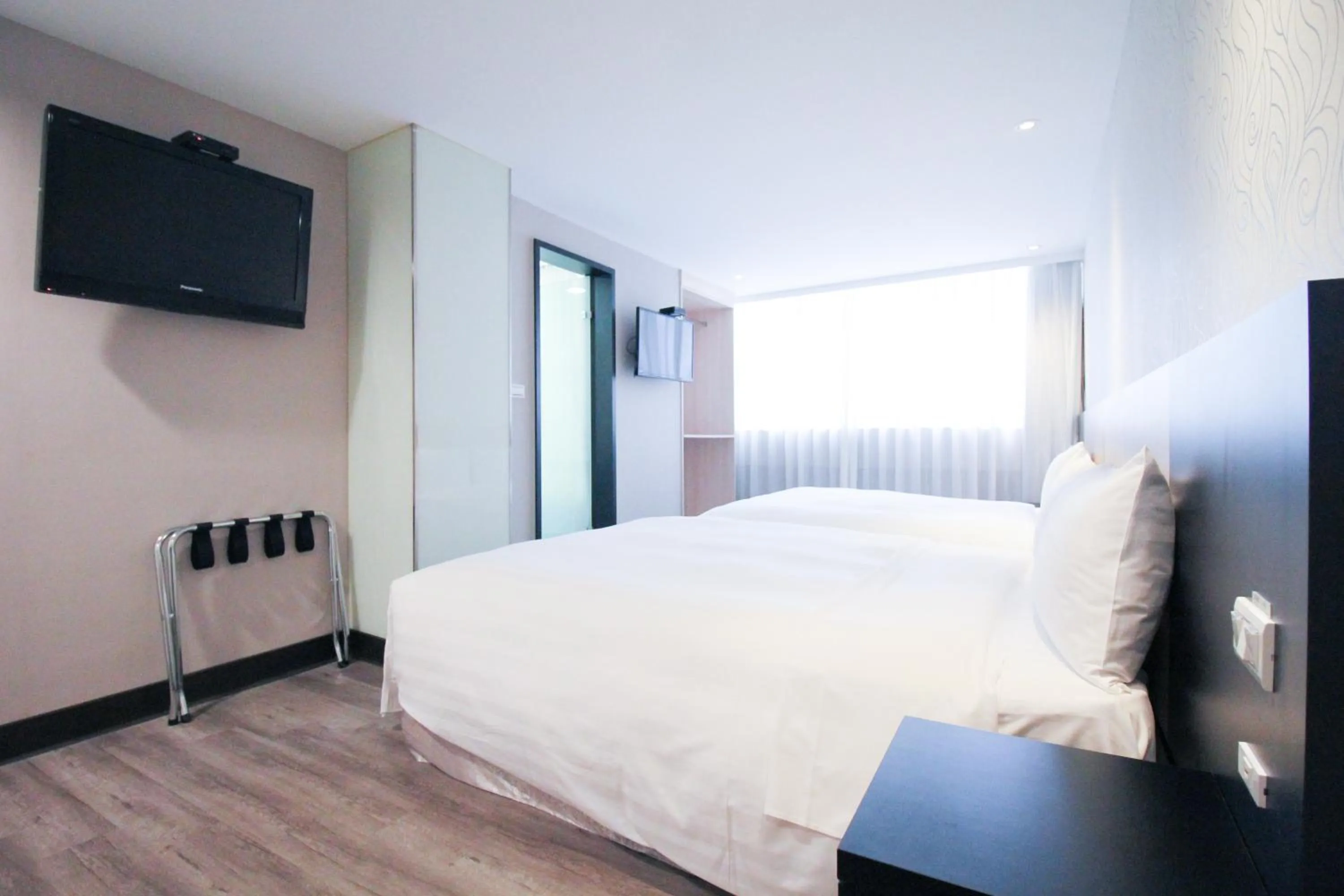 Bed in 台北碧瑤飯店 Hotel B
