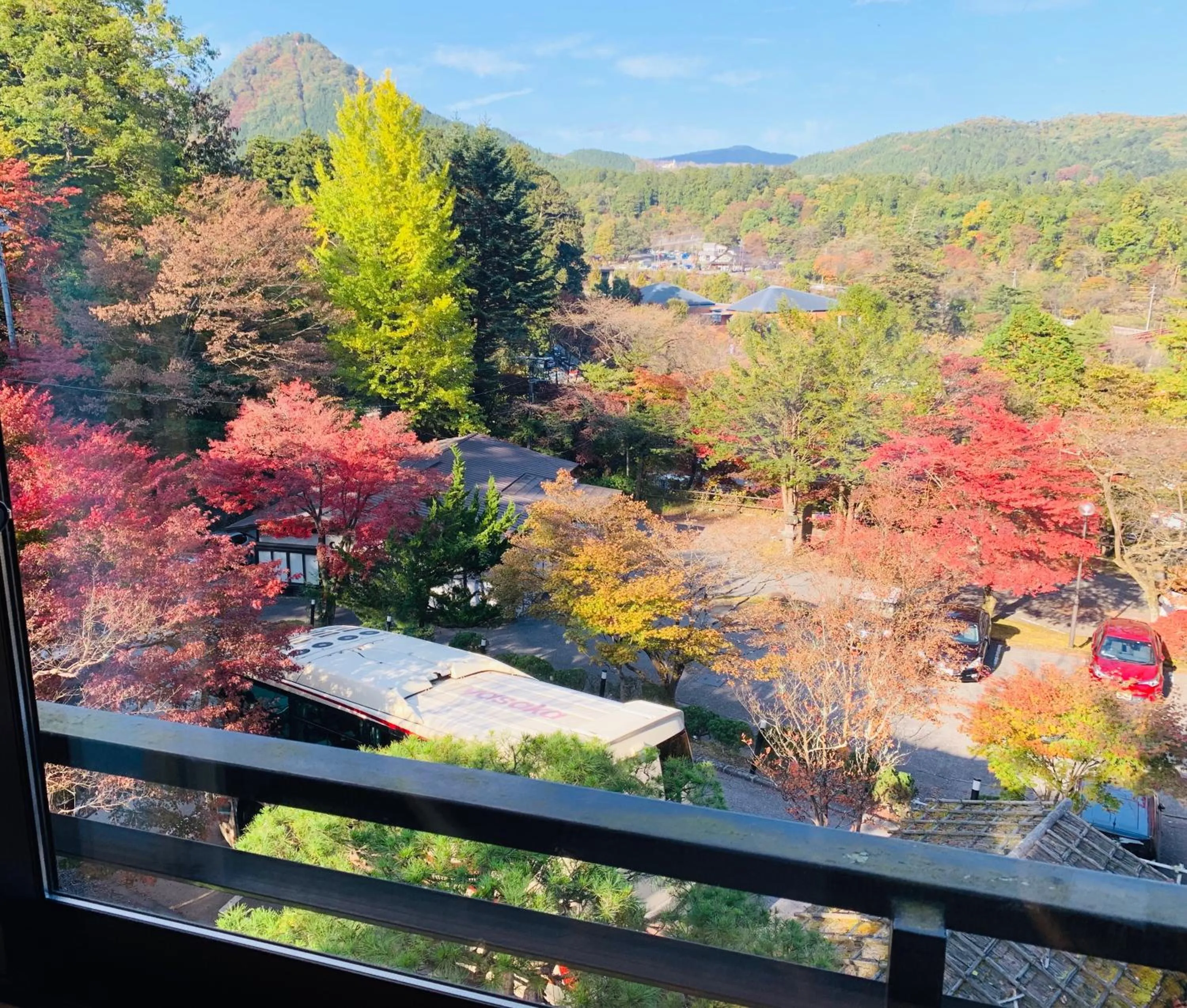 Mountain view in Nikko Hoshino Yado