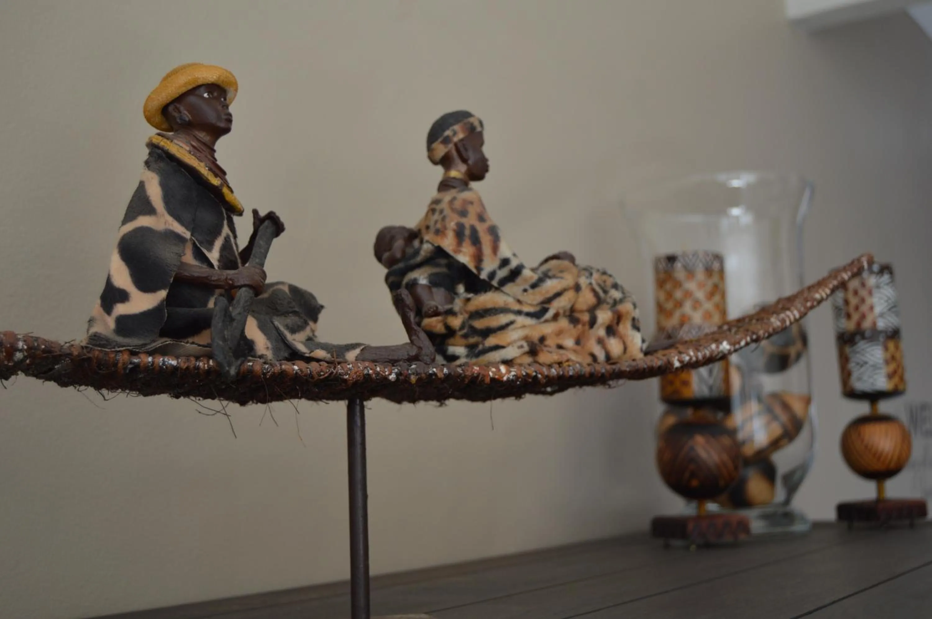 Decorative detail in African Palm Cottage and Guesthouse