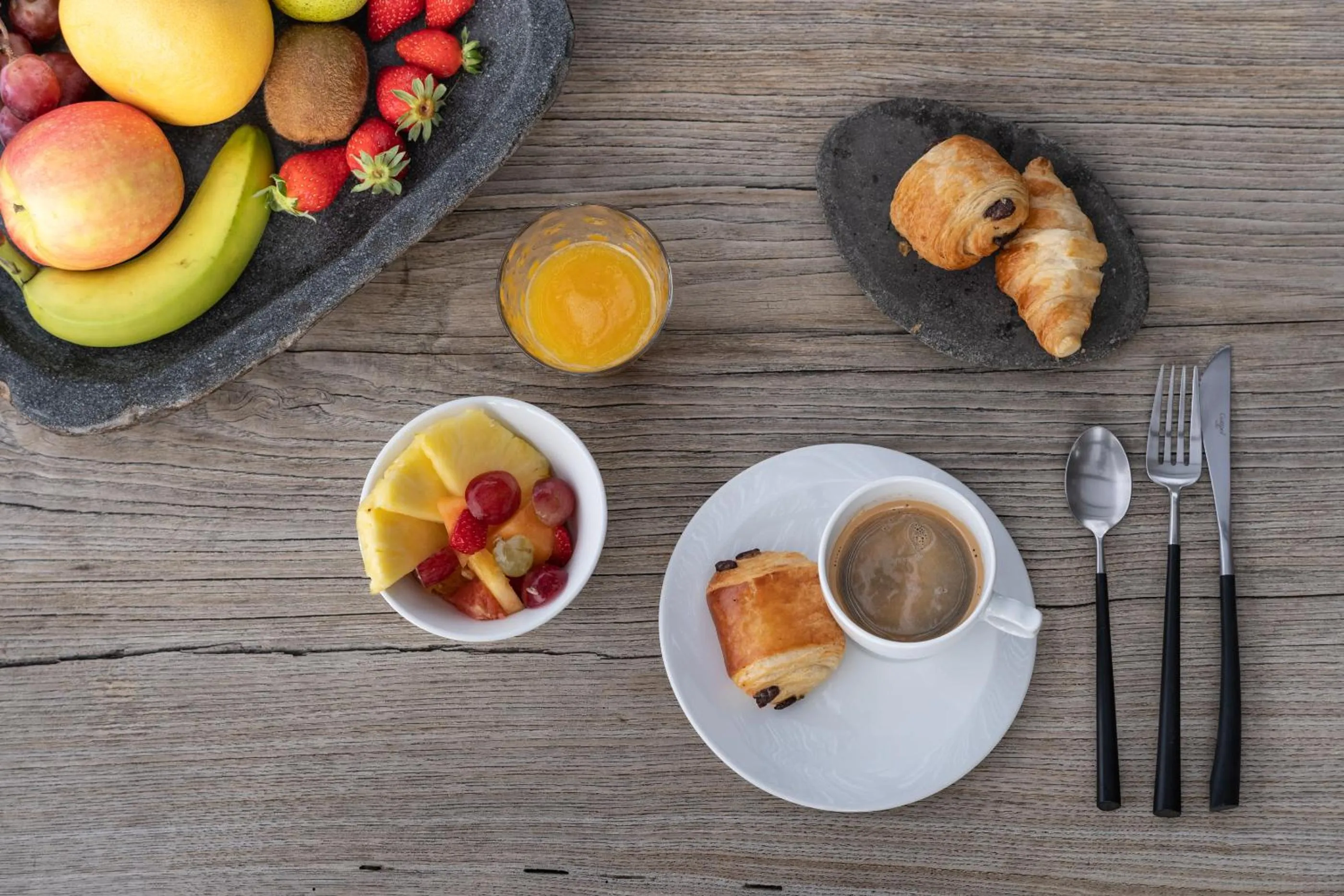 Continental breakfast in Hotel A Piattatella