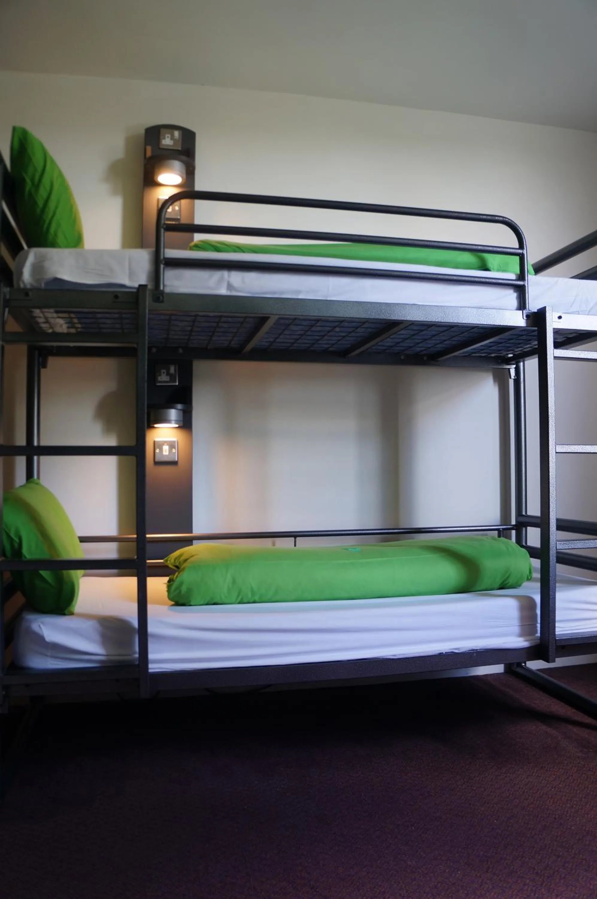 bunk bed in YHA Conwy