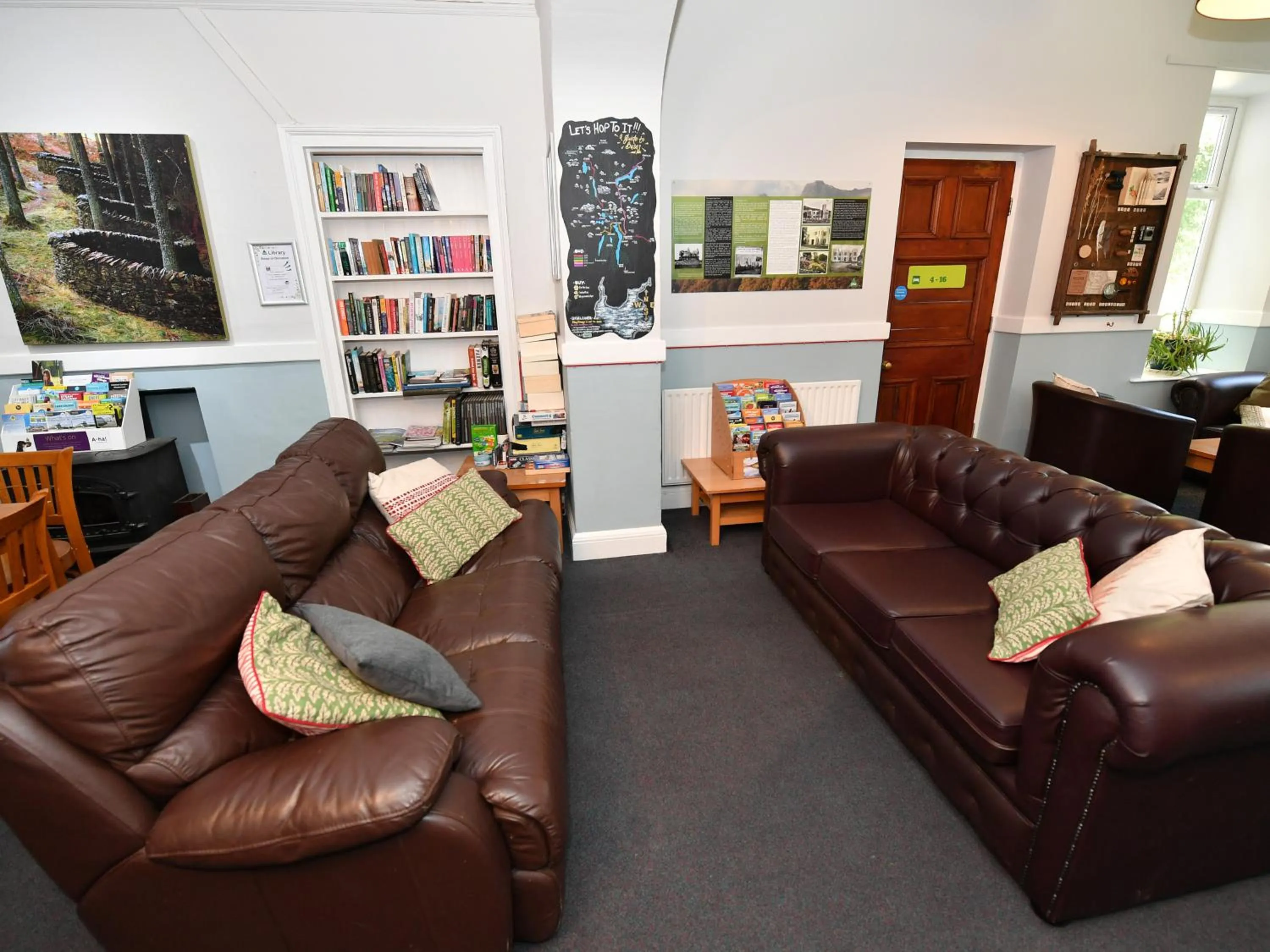 Seating area in YHA Windermere