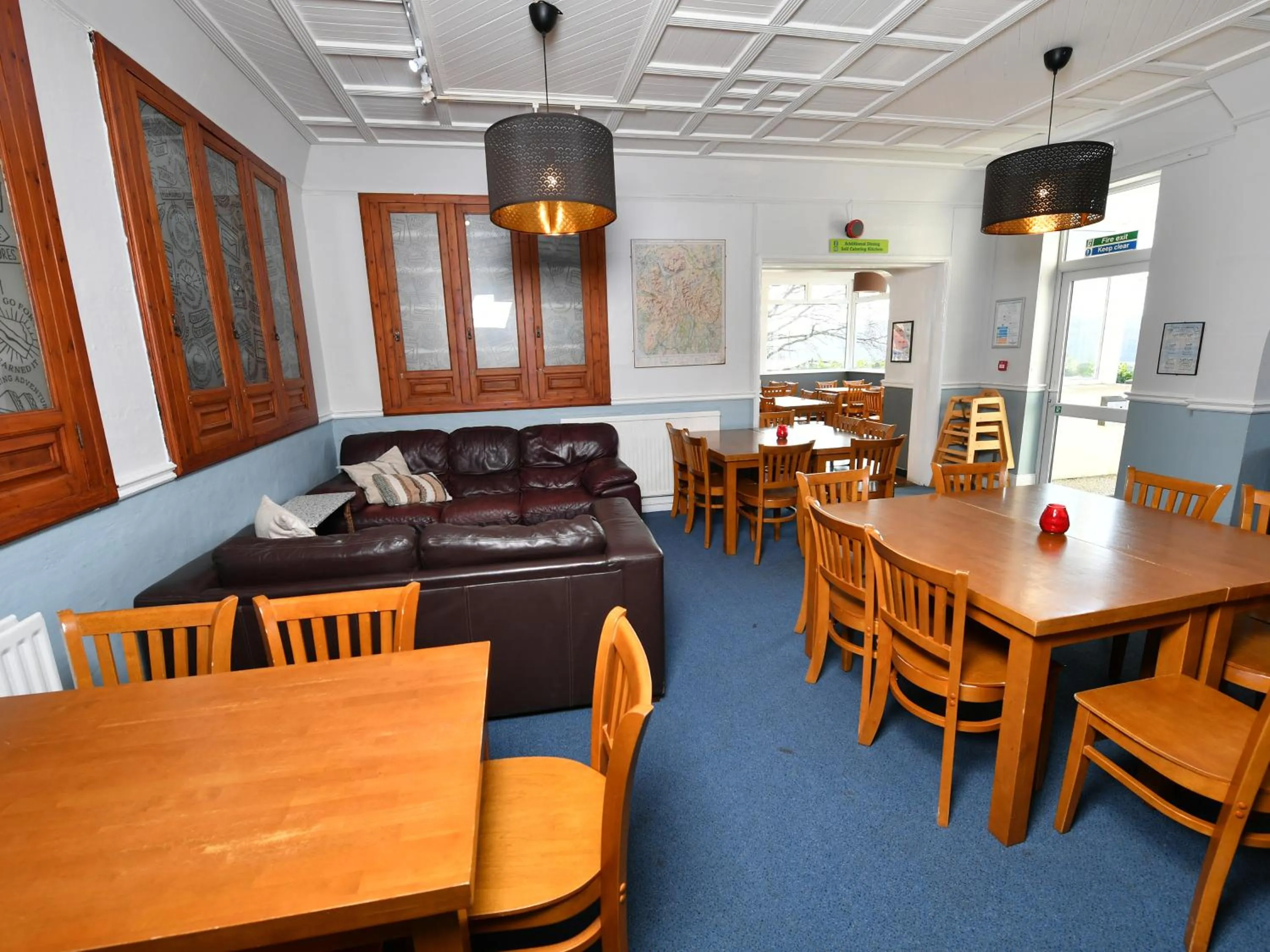 Seating area in YHA Windermere