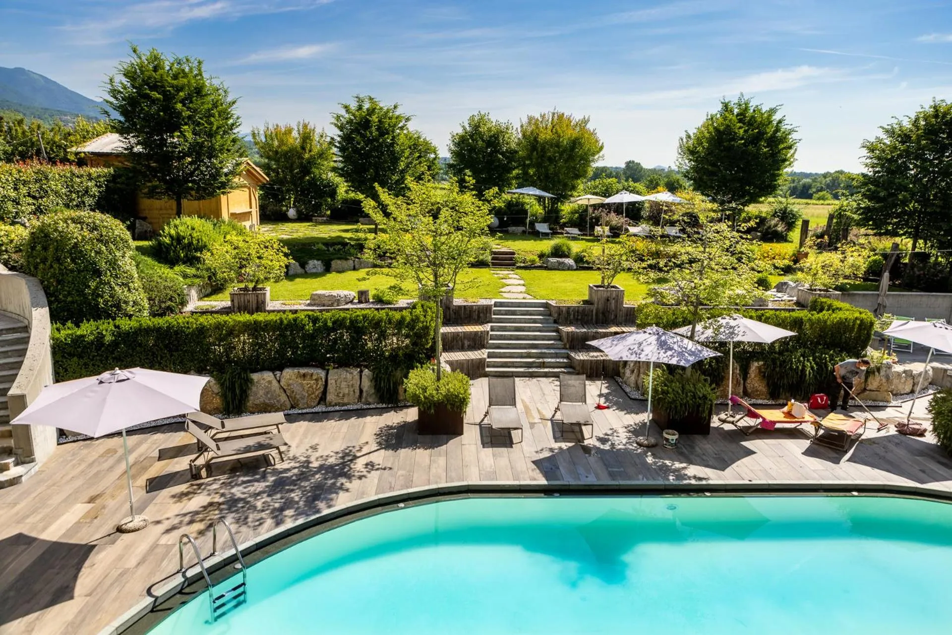 Pool view in Garden Relais